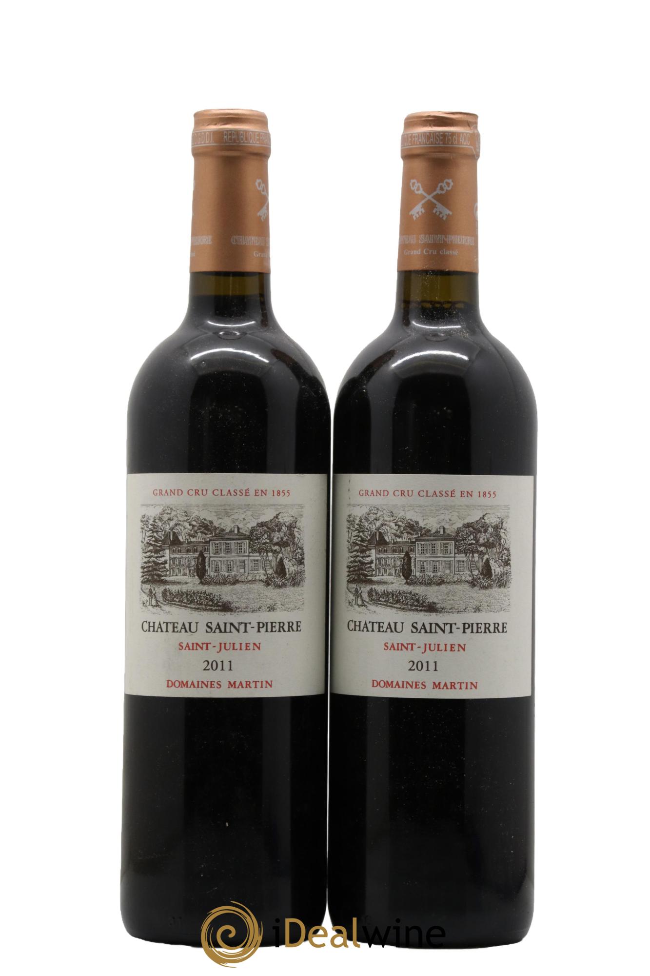 Château Saint-Pierre 4ème Grand Cru Classé 2011 - Lot de 2 bouteilles - 0