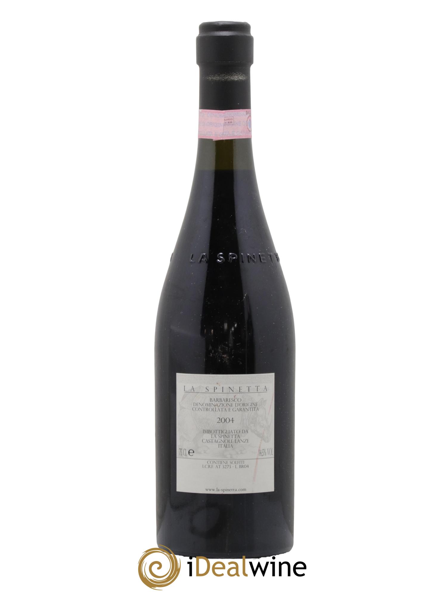 Barbaresco DOCG Starderi Vursu La Spinetta - Giorgio Rivetti 2004 - Lot de 1 bouteille - 1