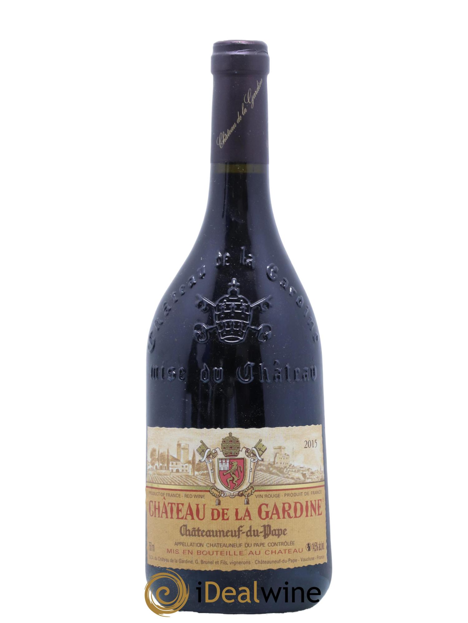 Châteauneuf-du-Pape Château de La Gardine Famille Brunel 2015 - Lot de 1 bouteille - 0
