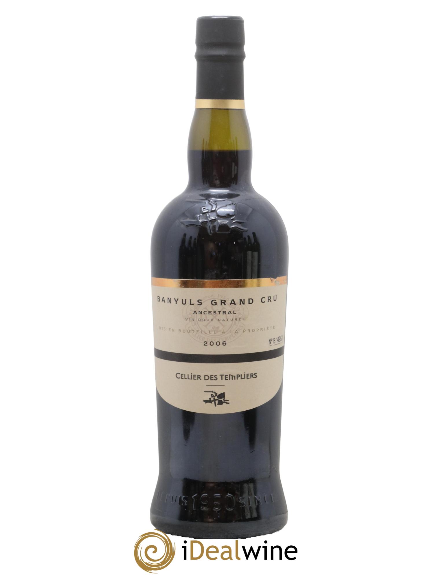 Banyuls Grand Cru Ancestral Cellier des Templiers 2006 - Lot de 1 bouteille - 0
