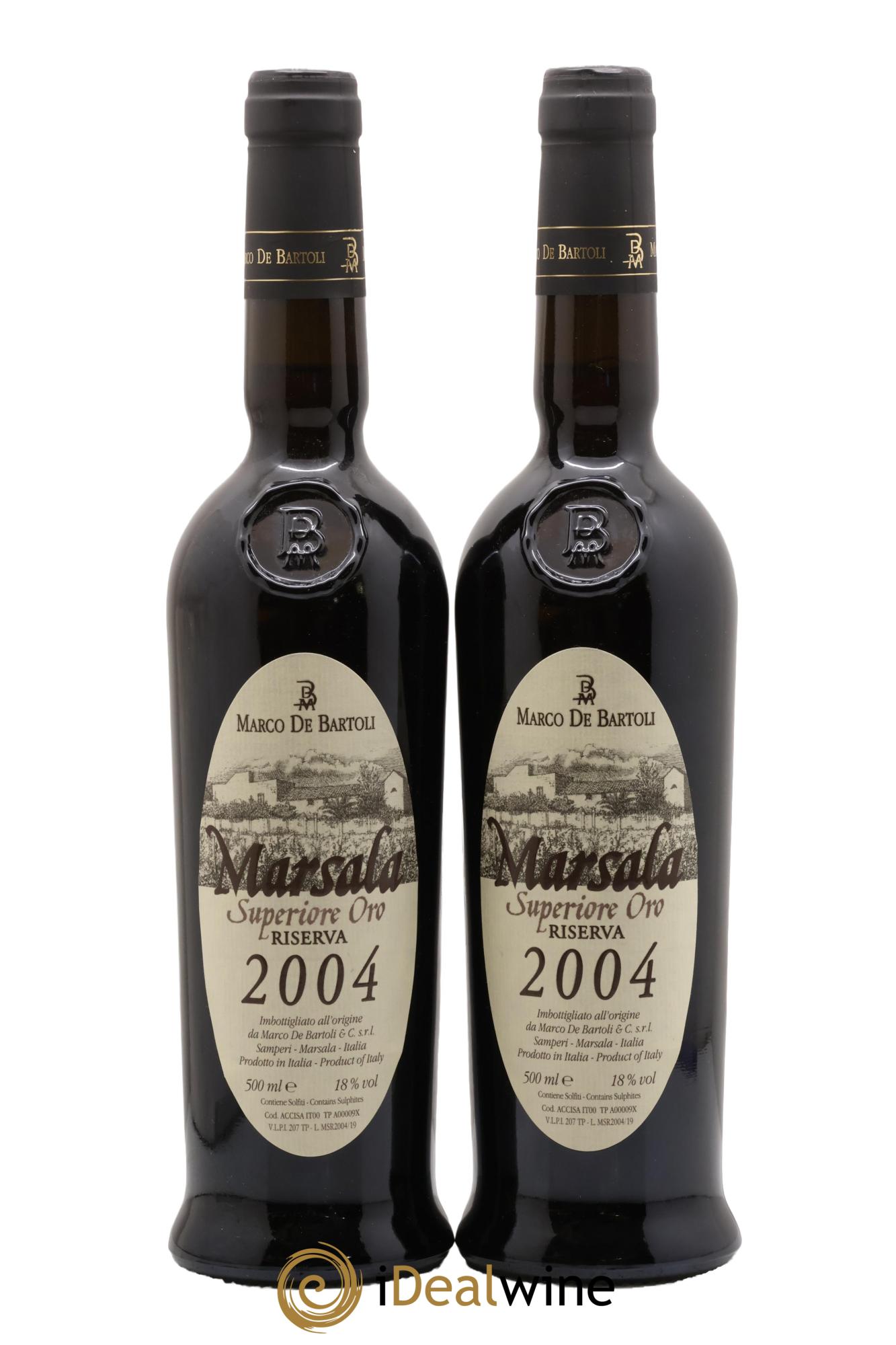 Marsala Superiore Oro Riserva Marco De Bartoli 2004 - Posten von 2 Format 50cls - 0