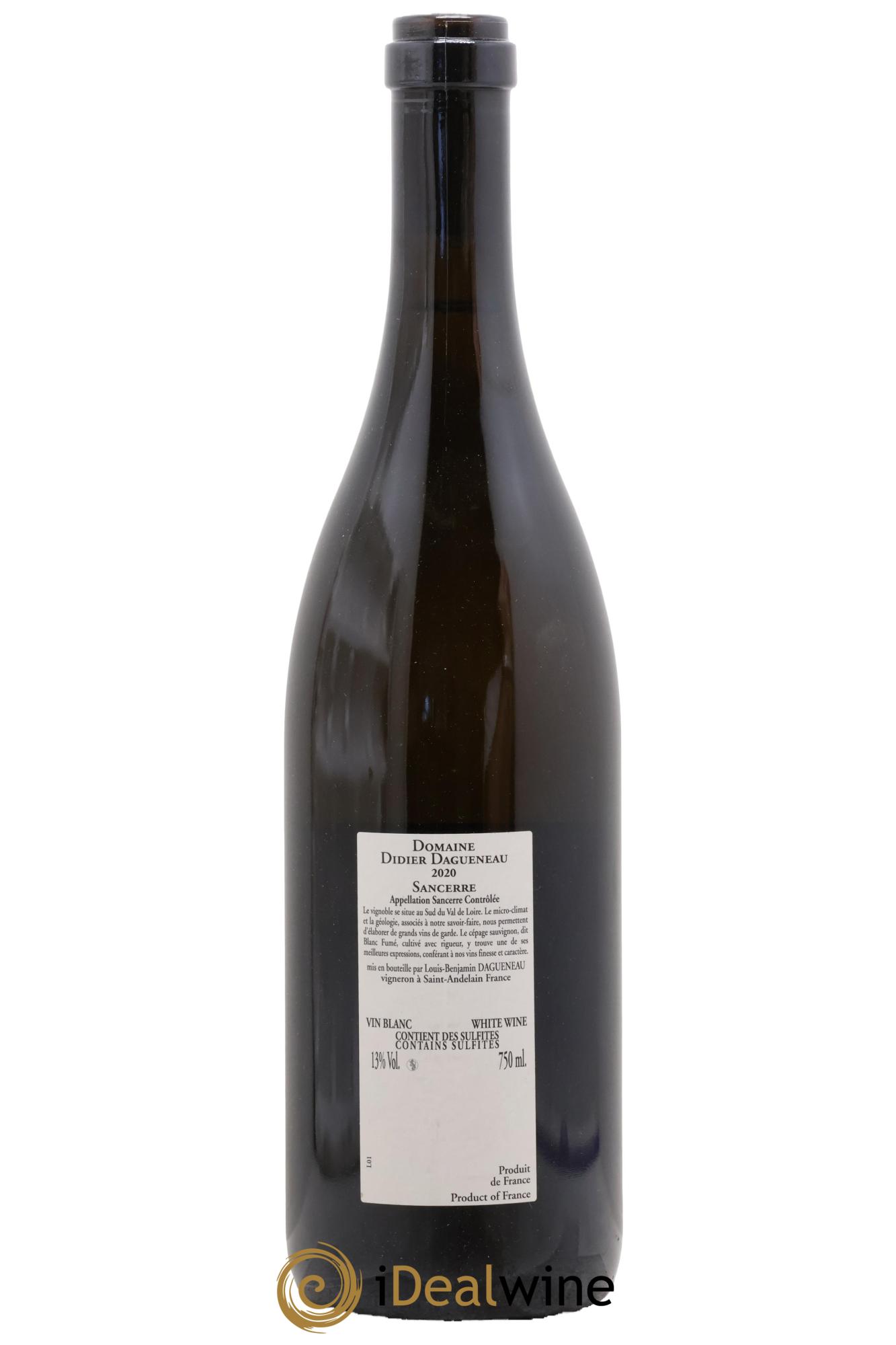 Sancerre En Chailloux Dagueneau 2020 - Lot of 1 bottle - 1