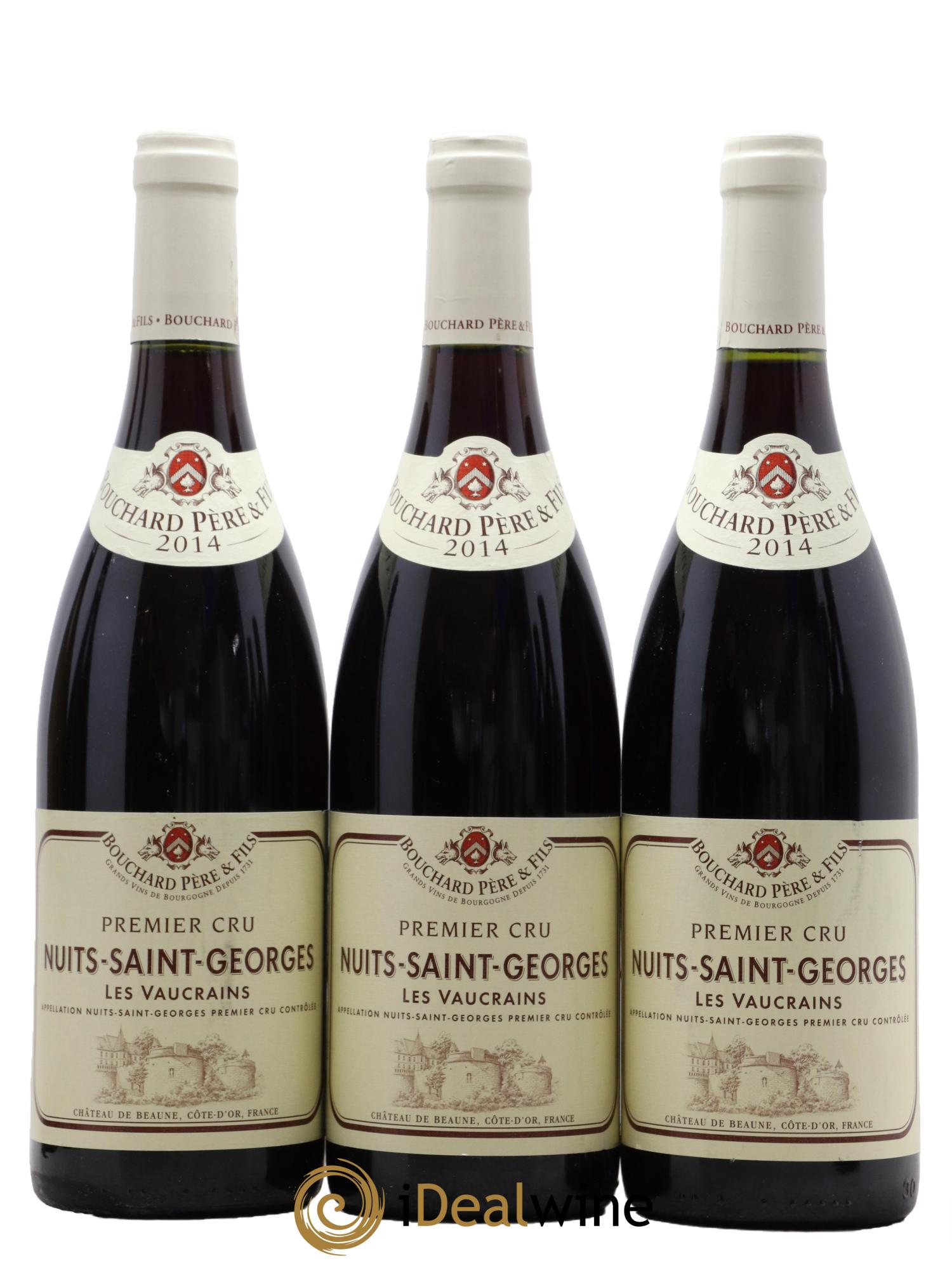 Nuits-Saint-Georges 1er Cru Les Vaucrains Domaine Bouchard Père et Fils 2014 - Lot de 3 bouteilles - 0