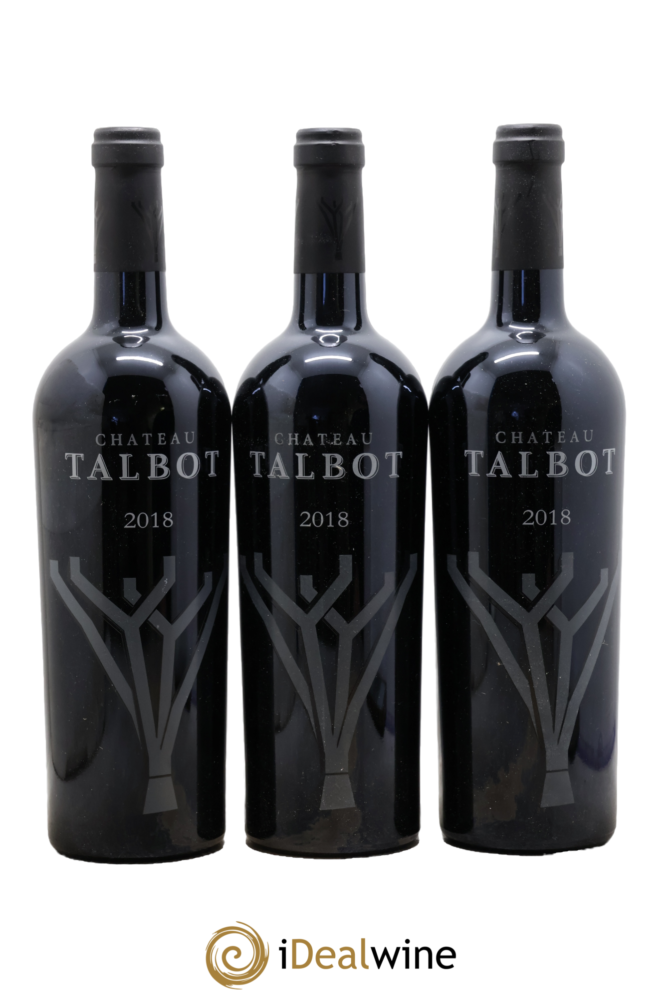 Château Talbot 4ème Grand Cru Classé 2018 - Posten von 3 Flaschen - 0