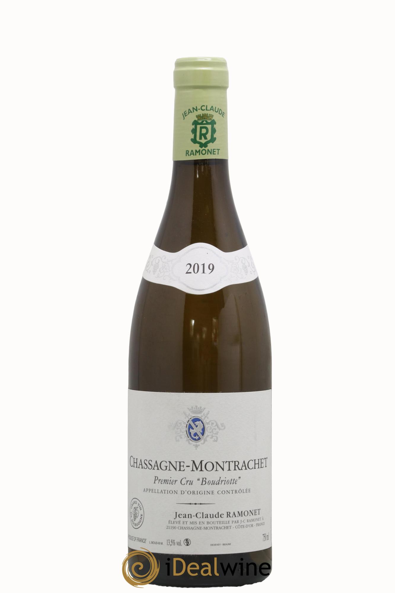 Chassagne-Montrachet 1er Cru Boudriotte Ramonet (Domaine) 2019 - Lot de 1 bouteille - 0