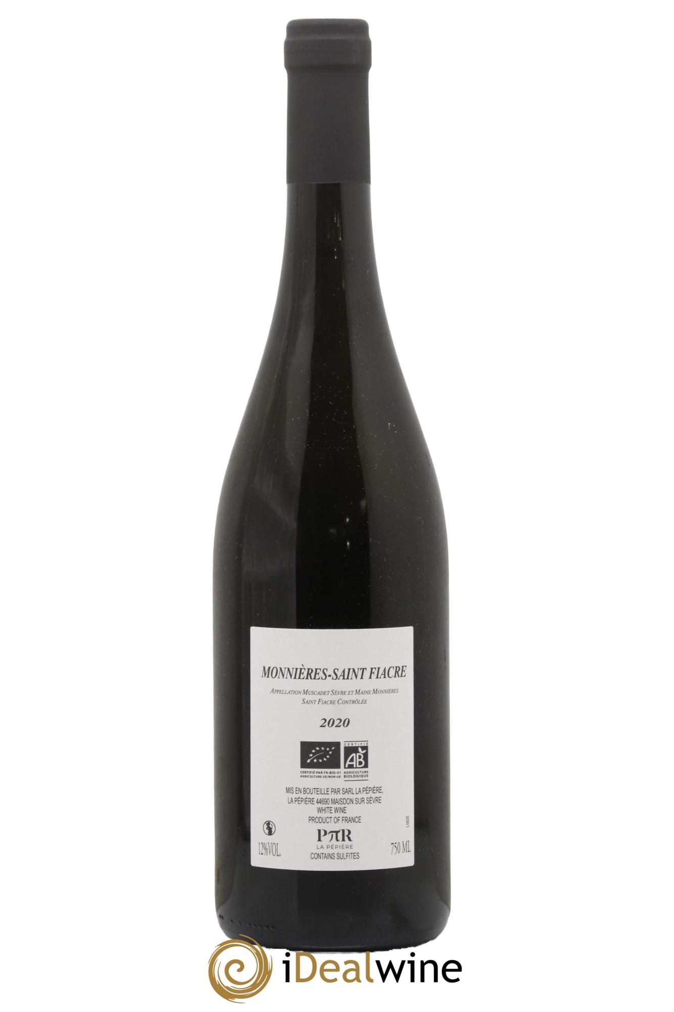 Muscadet-Sèvre-et-Maine Monnières-Saint Fiacre Domaine De La Pépière 2020 - Lot de 1 bouteille - 1