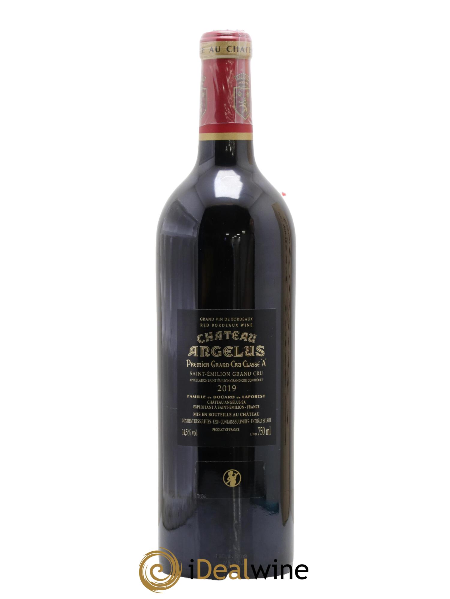 Château Angélus 1er Grand Cru Classé A 2019 - Lot of 1 bottle - 2