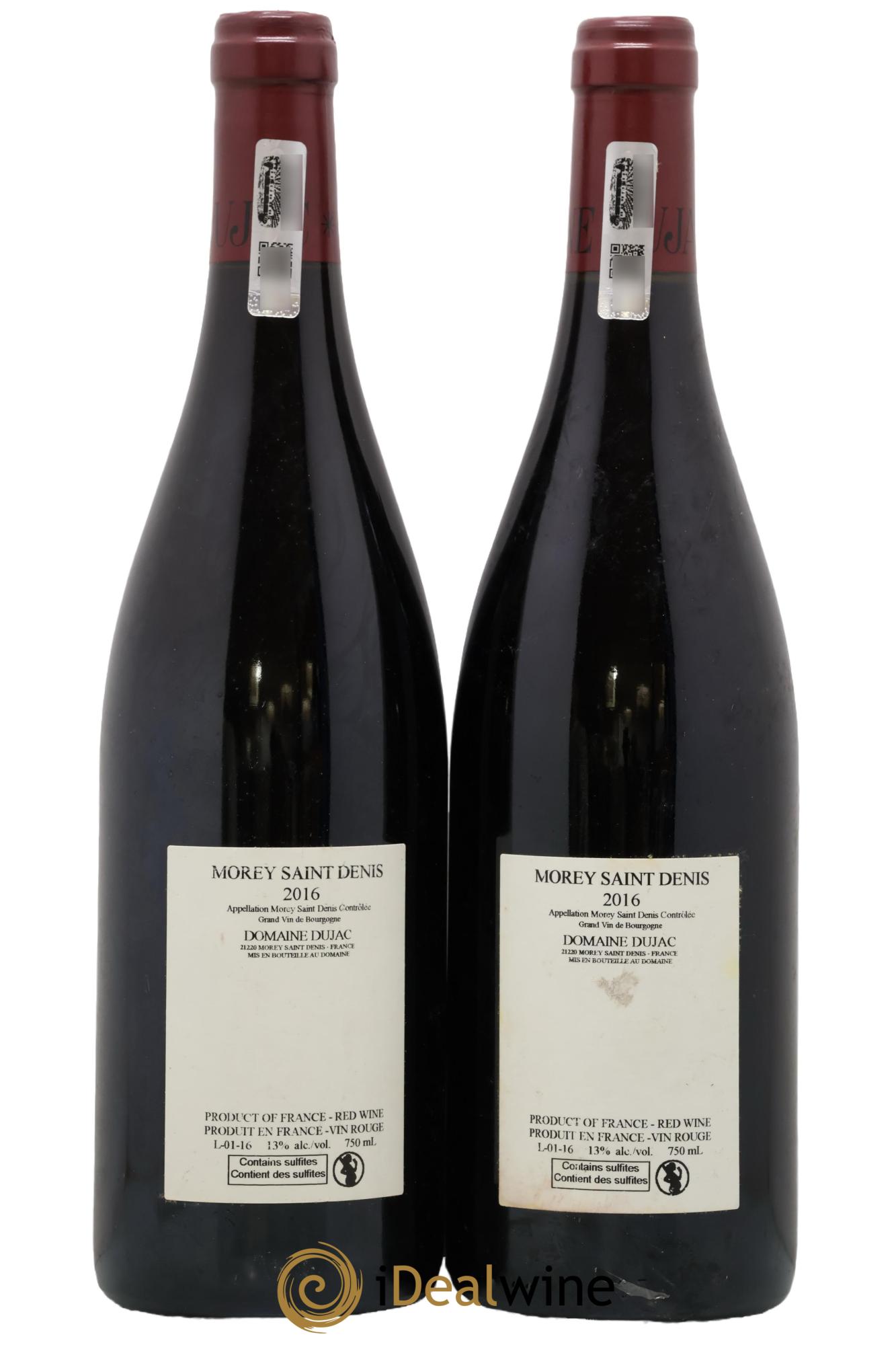 Morey-Saint-Denis Dujac (Domaine) 2016 - Lot de 2 bouteilles - 1