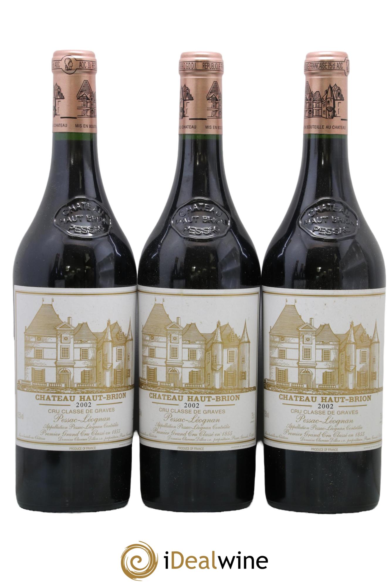 Château Haut Brion 1er Grand Cru Classé 2002 - Posten von 6 Flaschen - 1