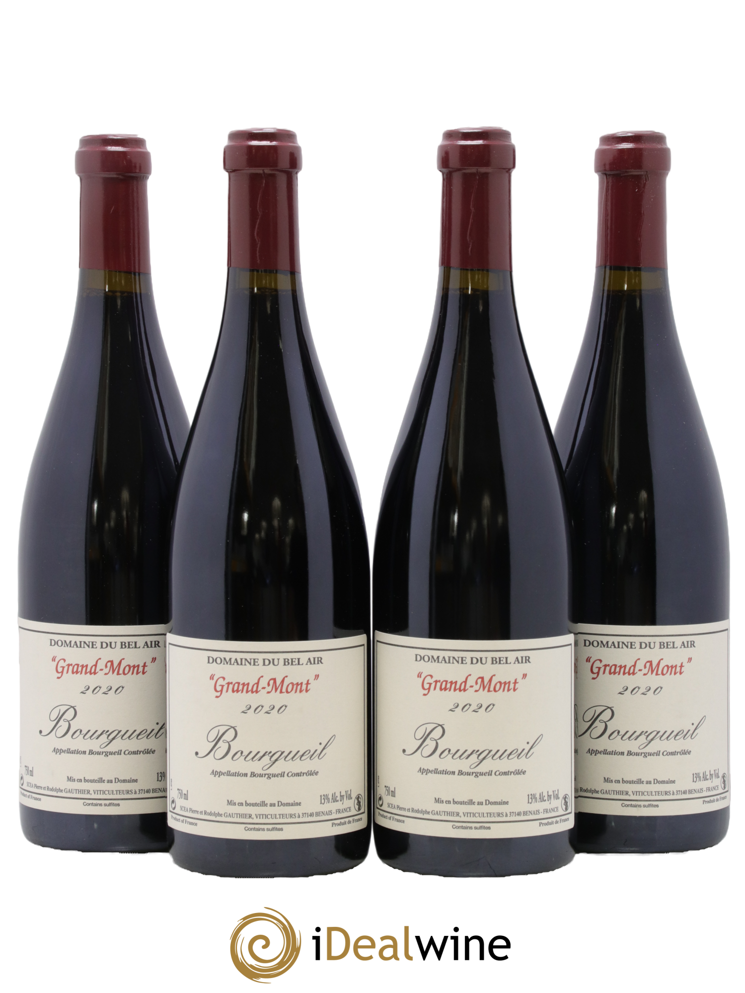 Bourgueil Grand Mont Domaine du Bel Air 2020 - Lot de 4 bouteilles - 0