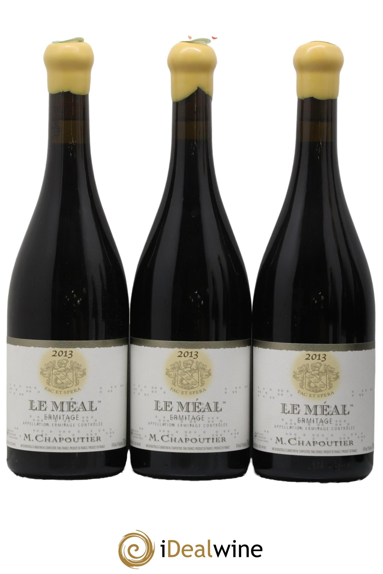 Hermitage Ermitage Le Méal Chapoutier  2013 - Lot of 6 bottles - 2