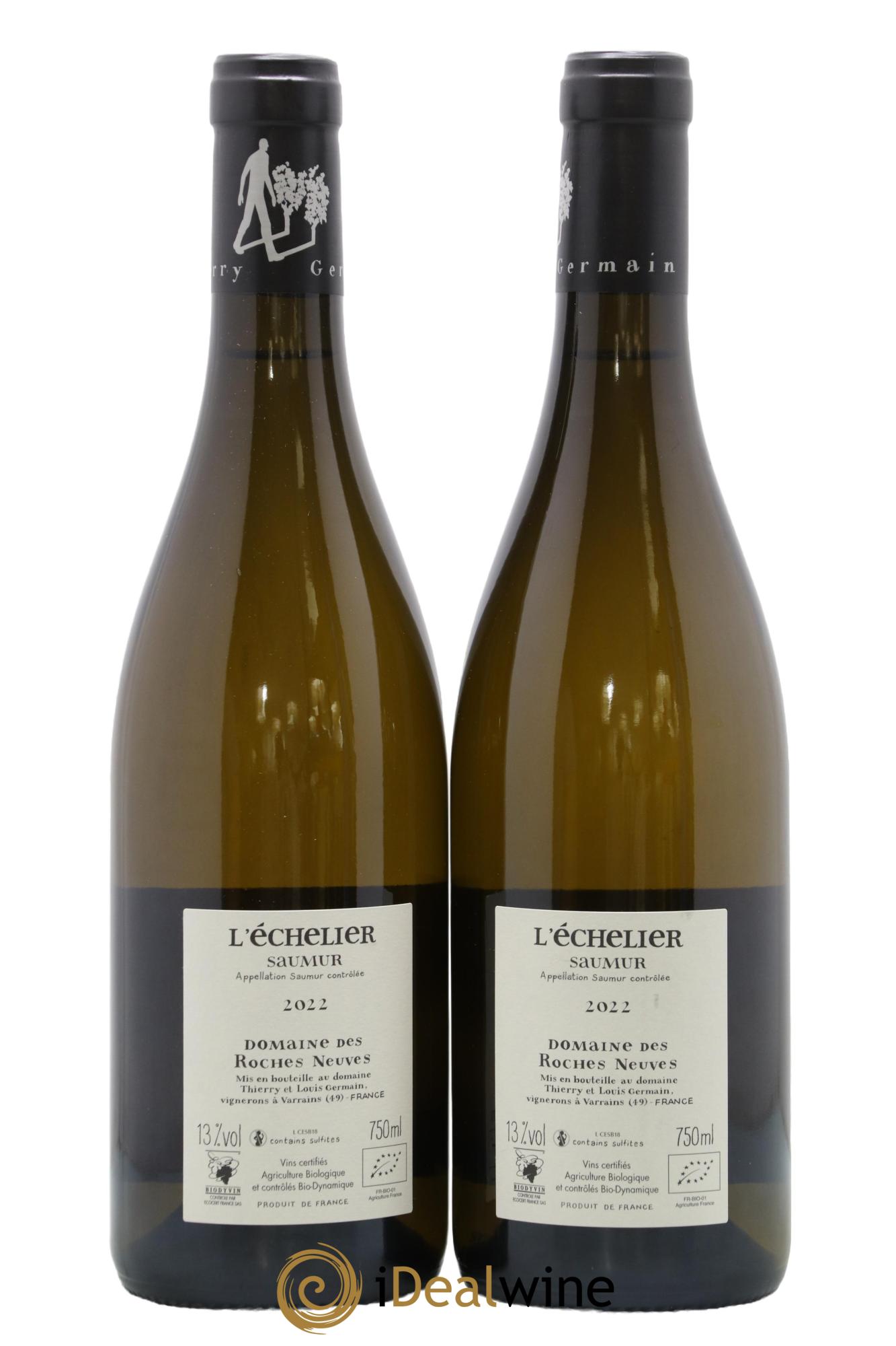 Saumur l'Echelier Domaine des Roches Neuves - Thierry Germain 2022 - Lot de 2 bouteilles - 1