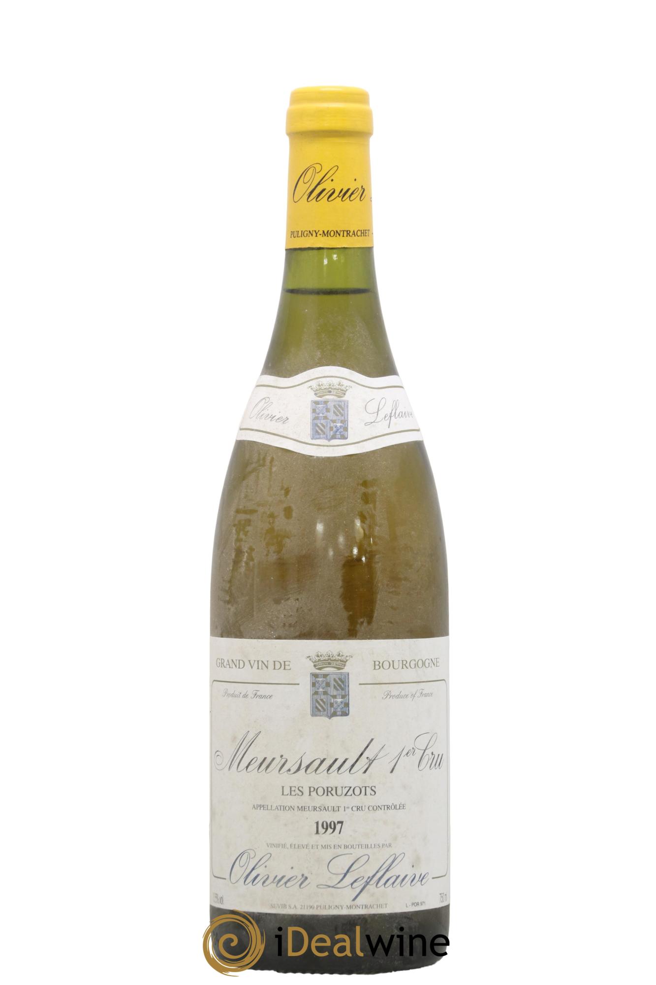 Meursault 1er Cru Poruzots Olivier Leflaive 1997 - Posten von 1 Flasche - 0