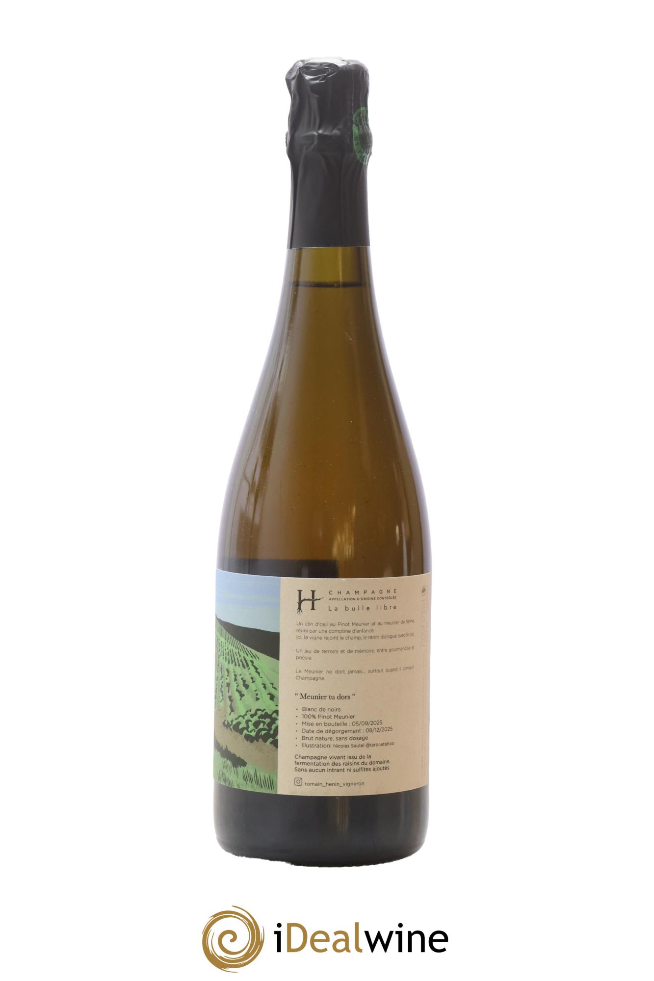 Champagne Meunier Tu Dors Romain Henin - Lot de 1 bouteille - 0