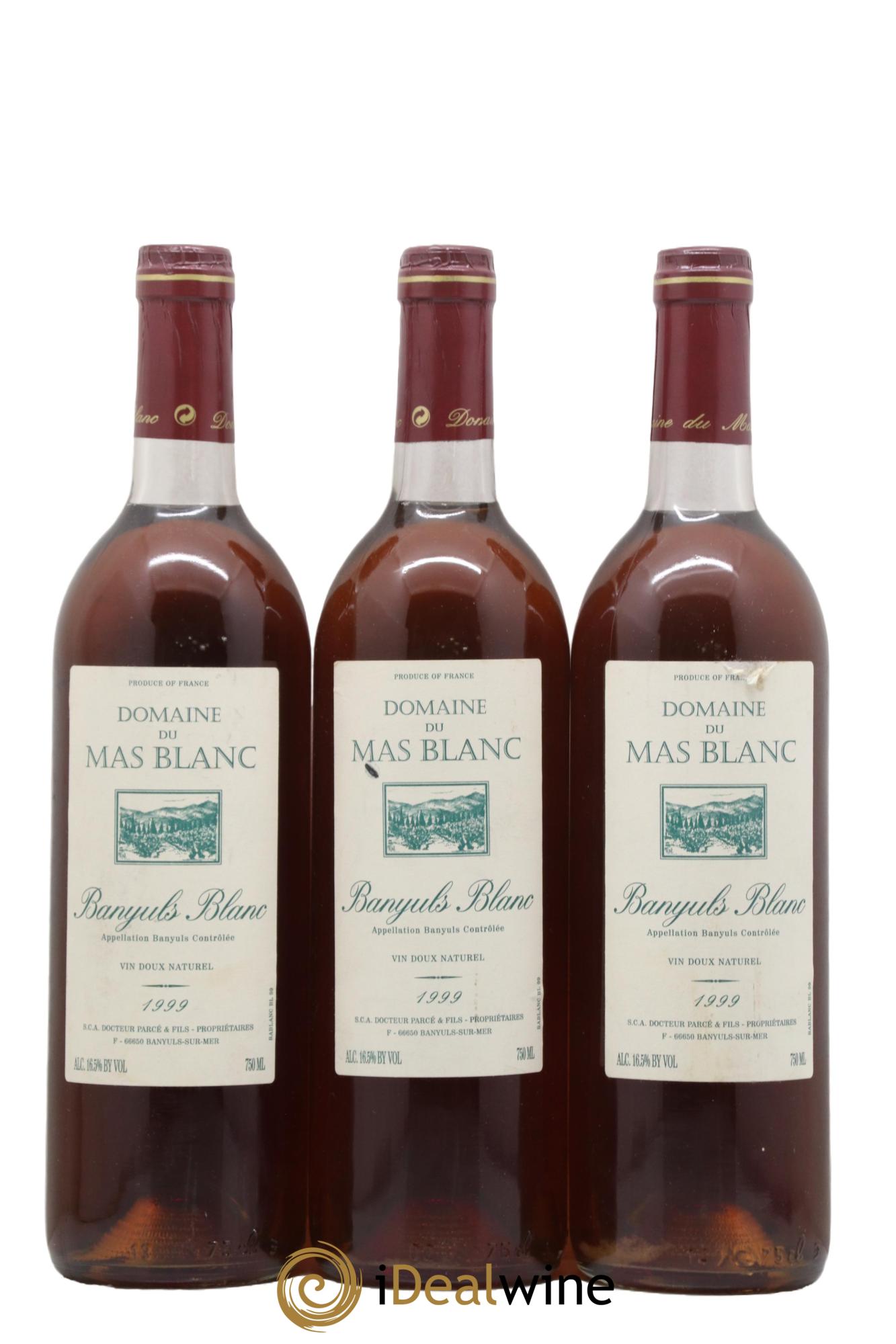 Banyuls Mas Blanc (Domaine du) - Parcé et Fils 1999 - Lot de 3 bouteilles - 0