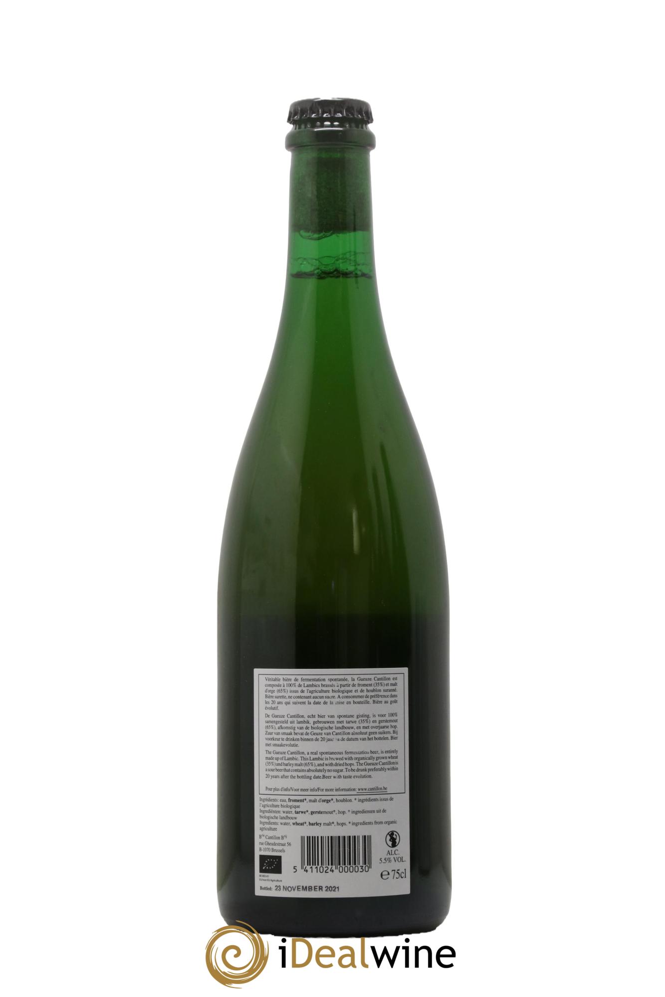 Bière Gueuze Lambic Bio new label (bottled 2021) - Lot de 1 bouteille - 1