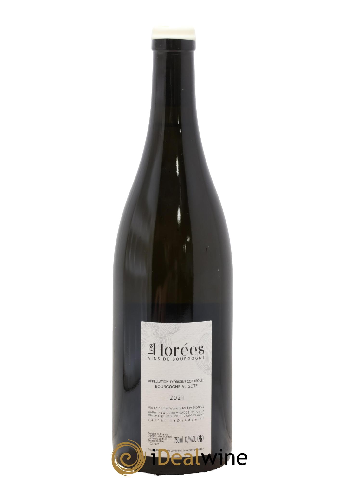 Bourgogne Aligoté En Coulezain Les Horées  2021 - Lot of 1 bottle - 1