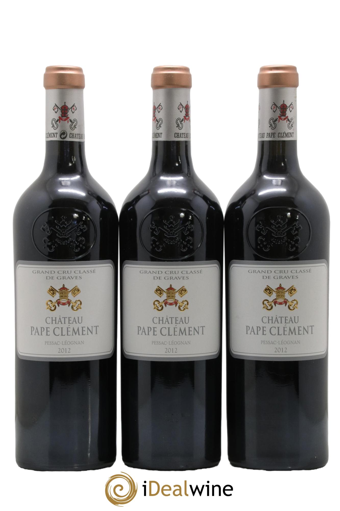 Château Pape Clément Cru Classé de Graves 2012 - Lot of 3 bottles - 0