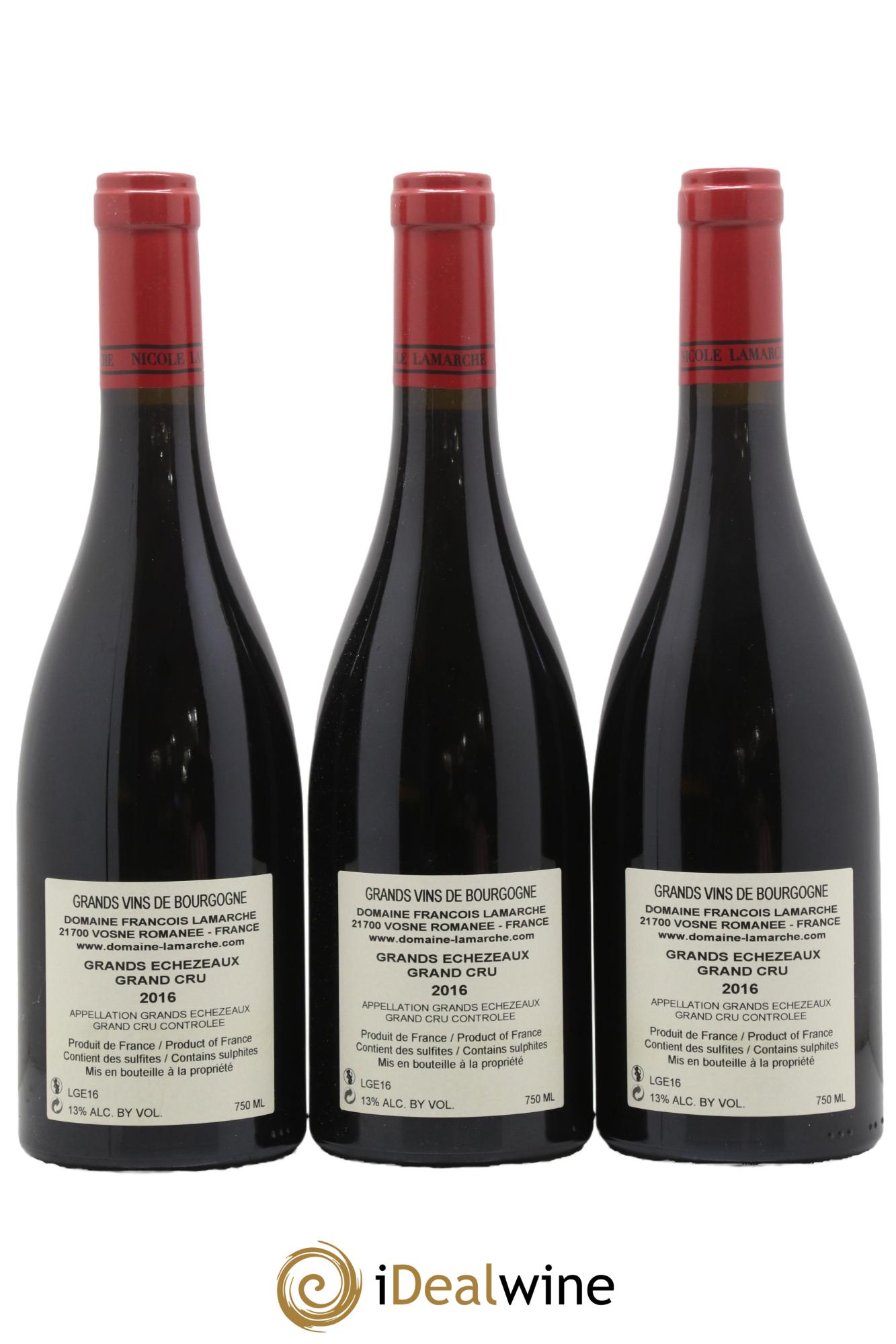 Grands-Echezeaux Grand Cru Lamarche (Domaine) 2016 - Lot de 6 bouteilles - 2