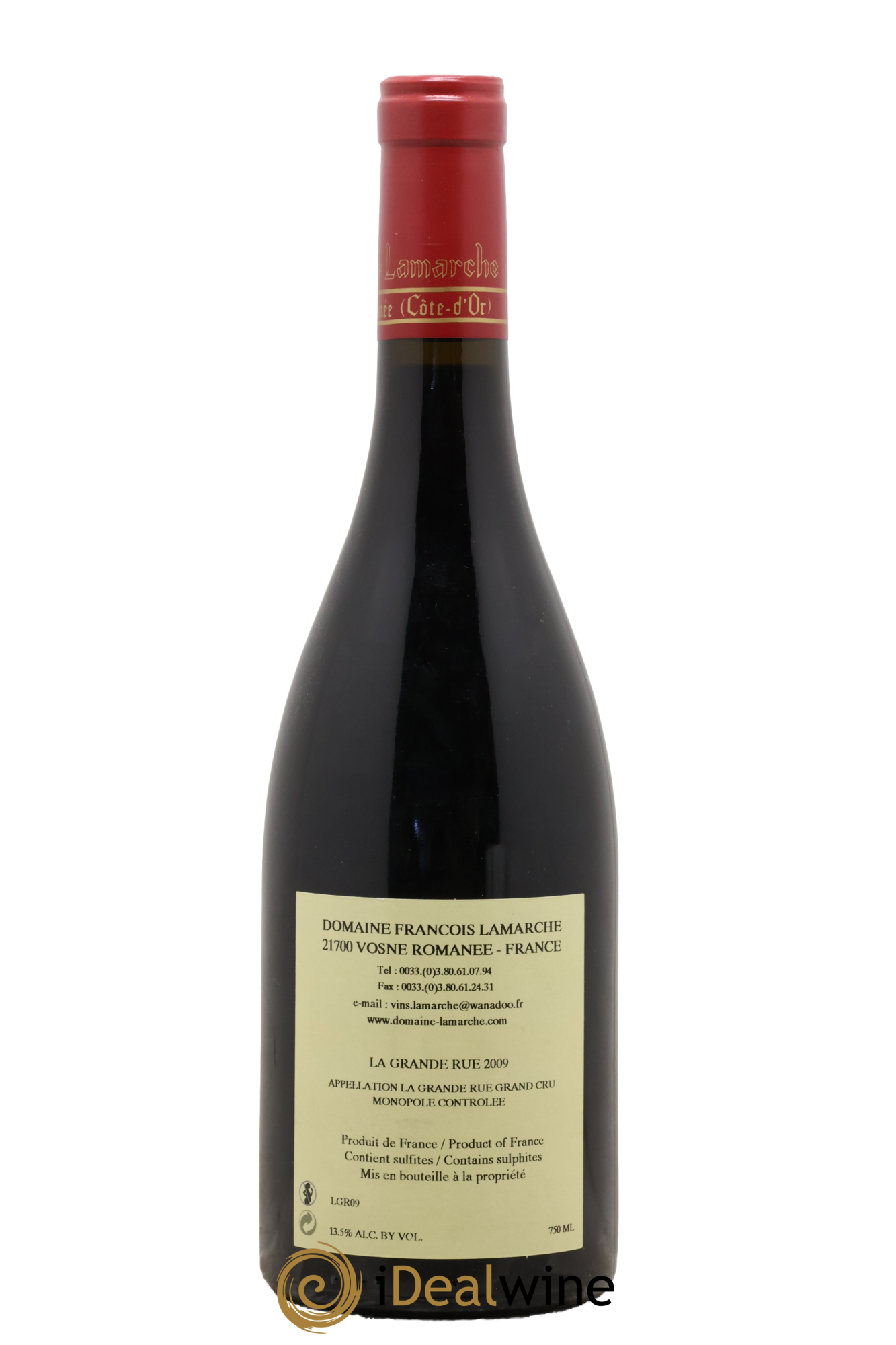 La Grande Rue Grand Cru Lamarche (Domaine) 2009 - Lot of 1 bottle - 1