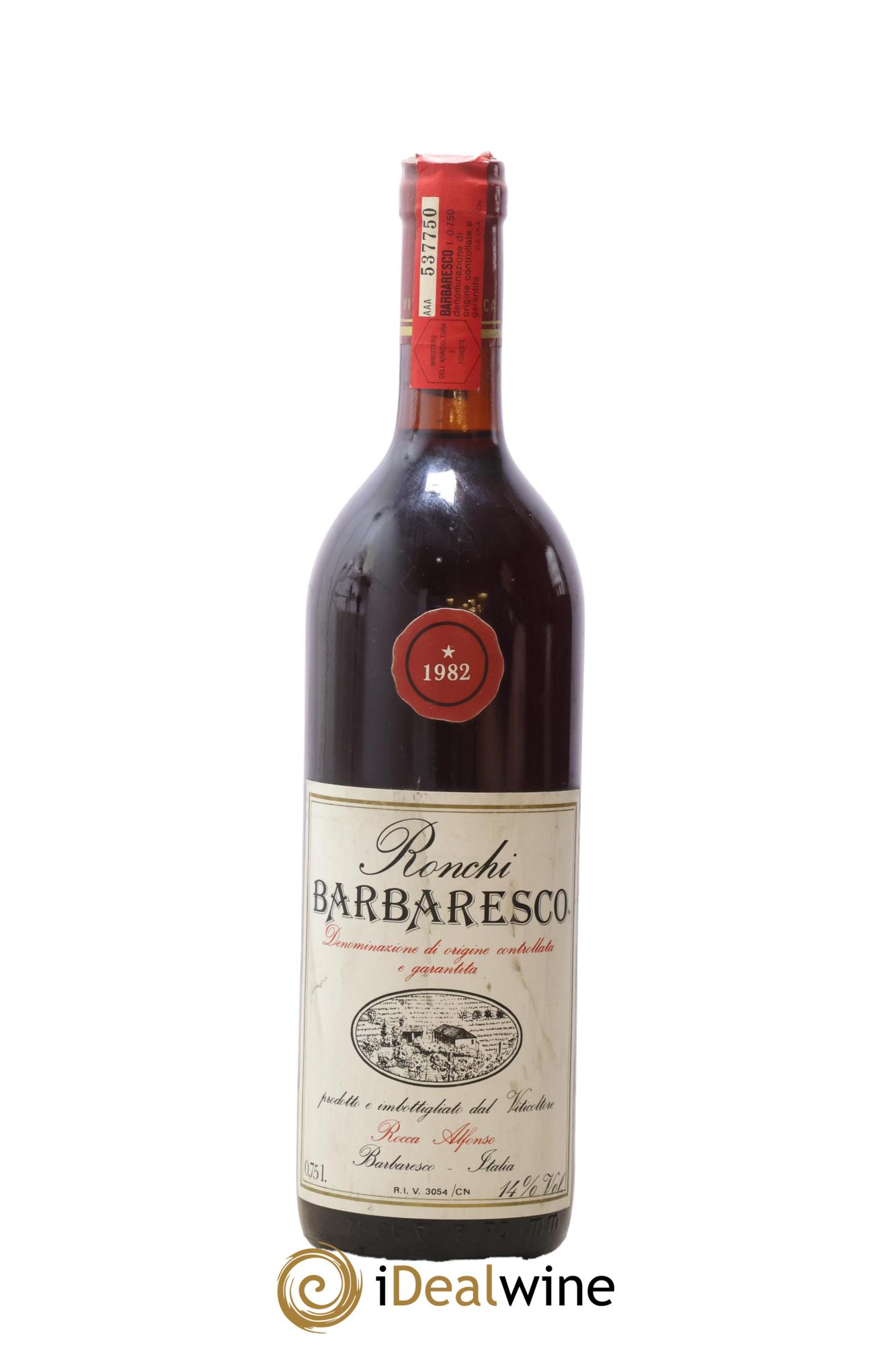 Barbaresco DOCG Ronchi Alfonso Rocca 1982 - Lot de 1 bouteille - 0
