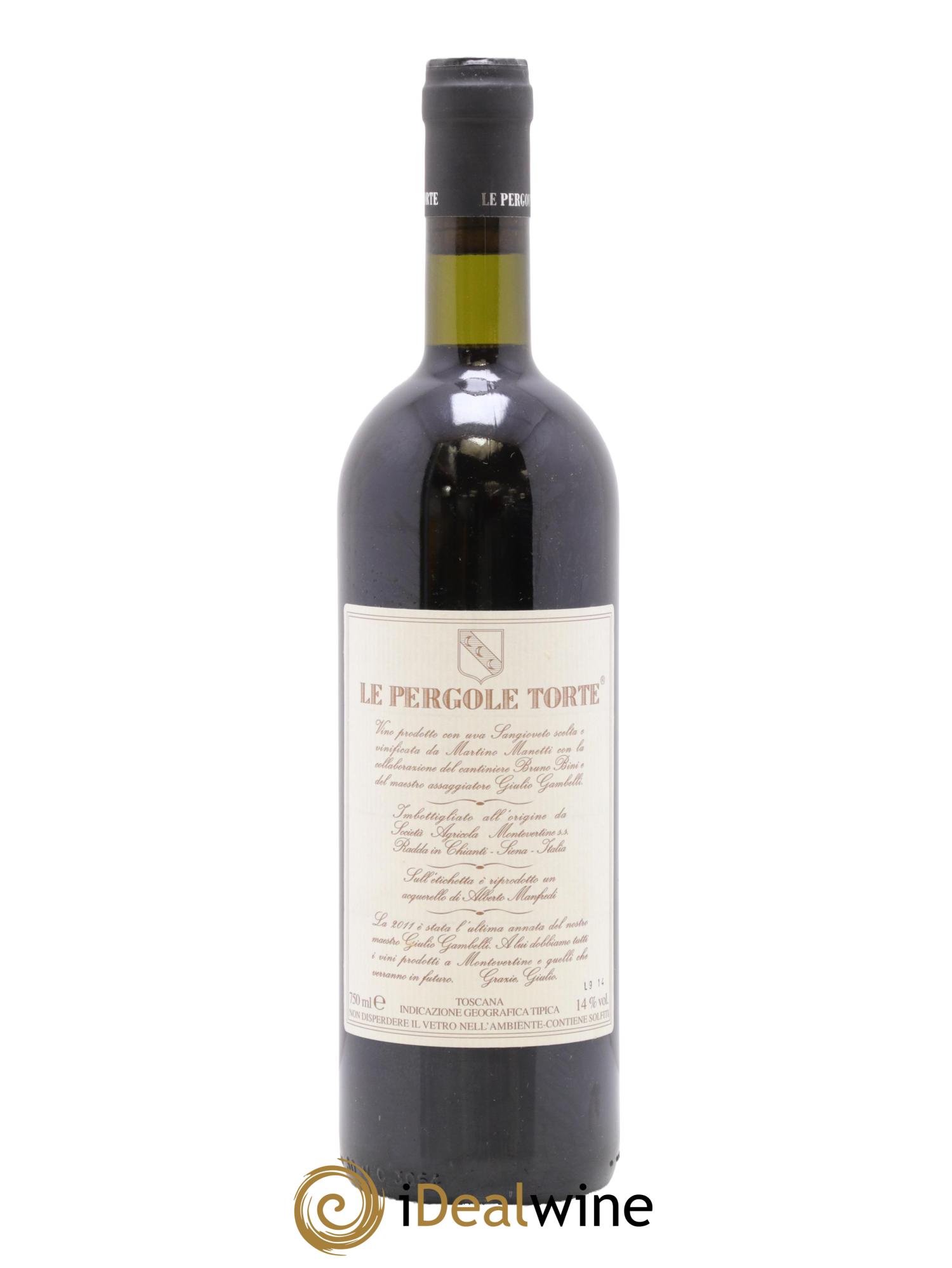 Toscana IGT Montevertine Le Pergole Torte Famille Manetti 2011 - Posten von 1 Flasche - 1
