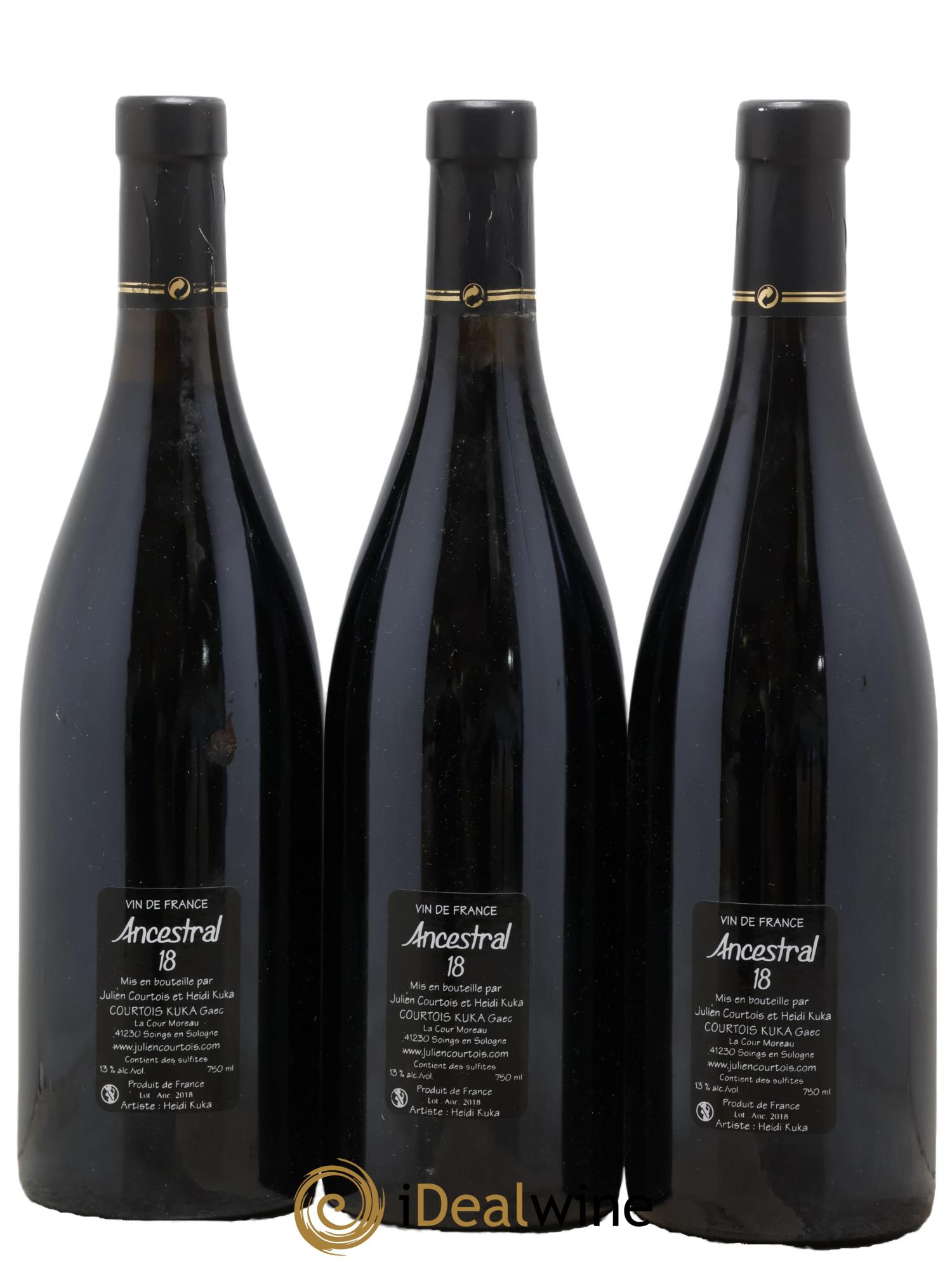 Vin de France Ancestral Clos De La Bruyère Julien Courtois 2018 - Lot de 3 bouteilles - 1