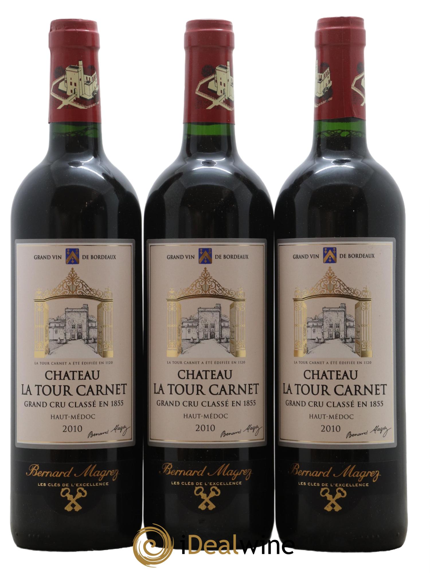 Château la Tour Carnet 4ème Grand Cru Classé 2010 - Lot de 6 bouteilles - 2
