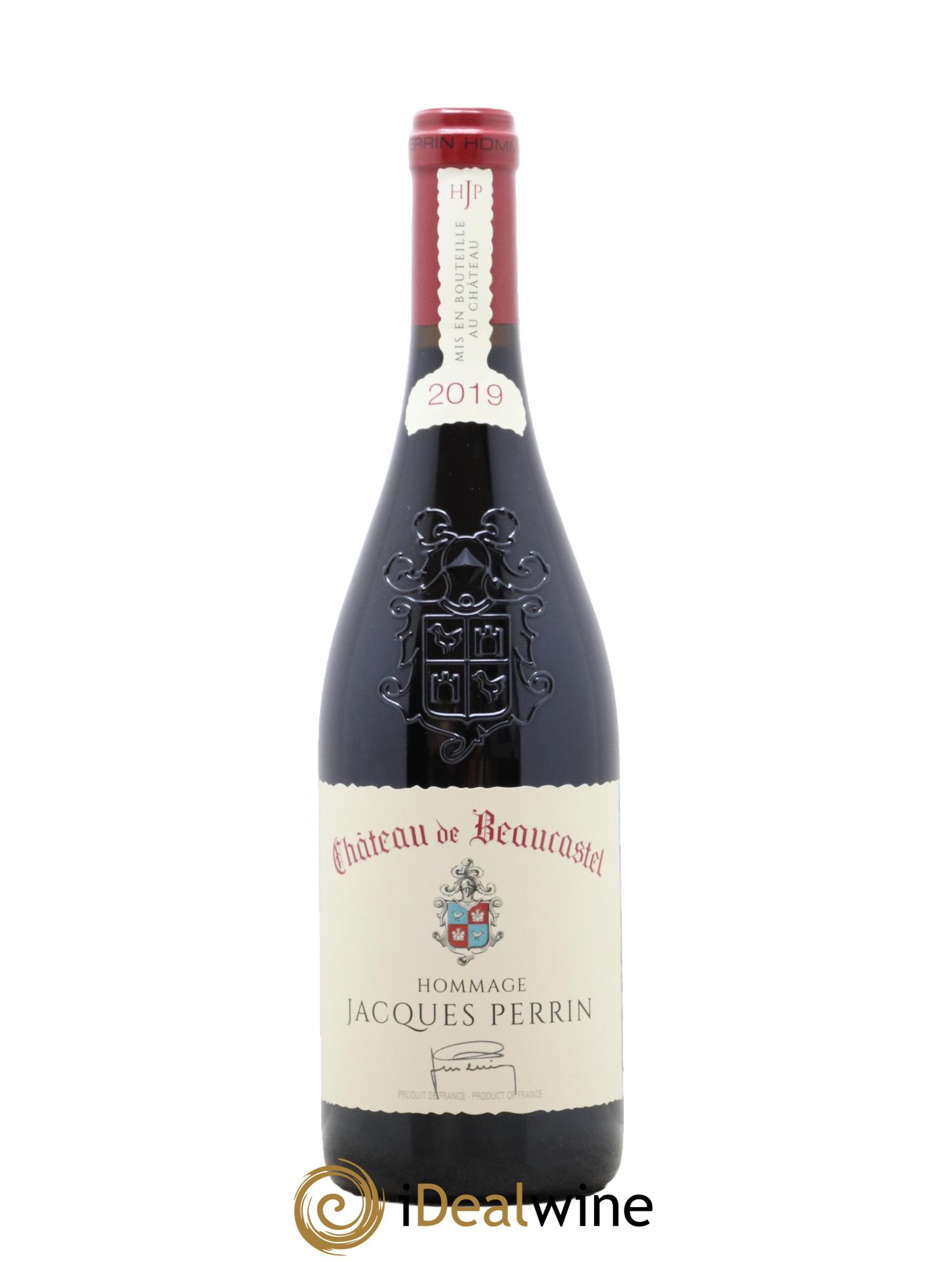 Châteauneuf-du-Pape Château de Beaucastel Hommage à Jacques Perrin Famille Perrin 2019 - Lot de 1 bouteille - 0