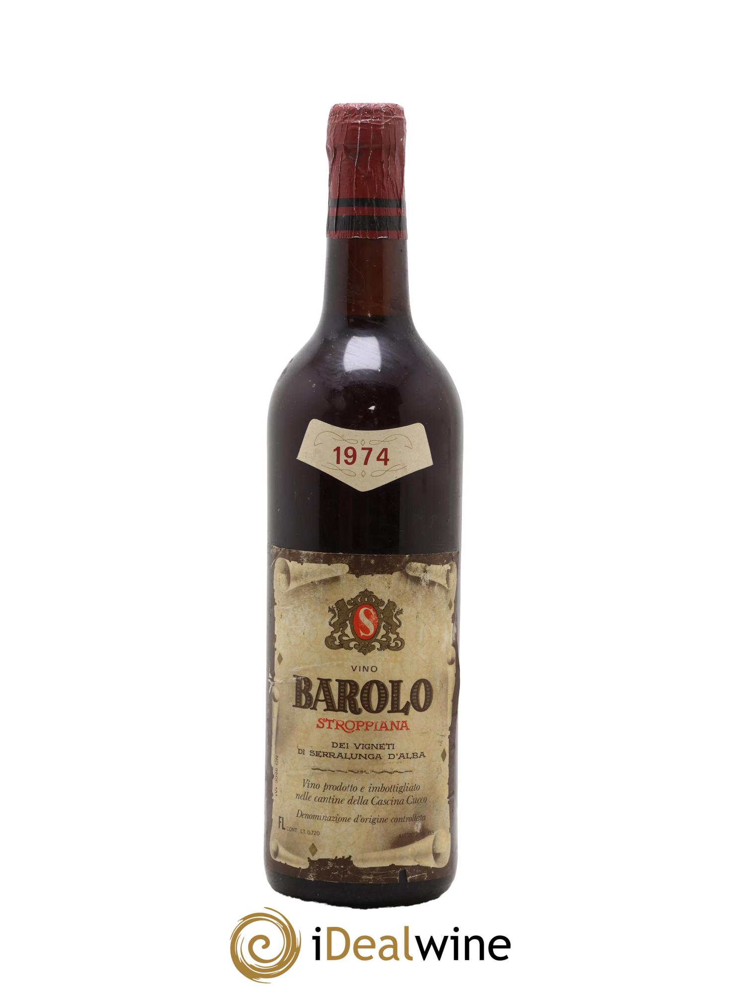 Barolo DOCG Stroppiana 1974 - Lot de 1 bouteille - 0