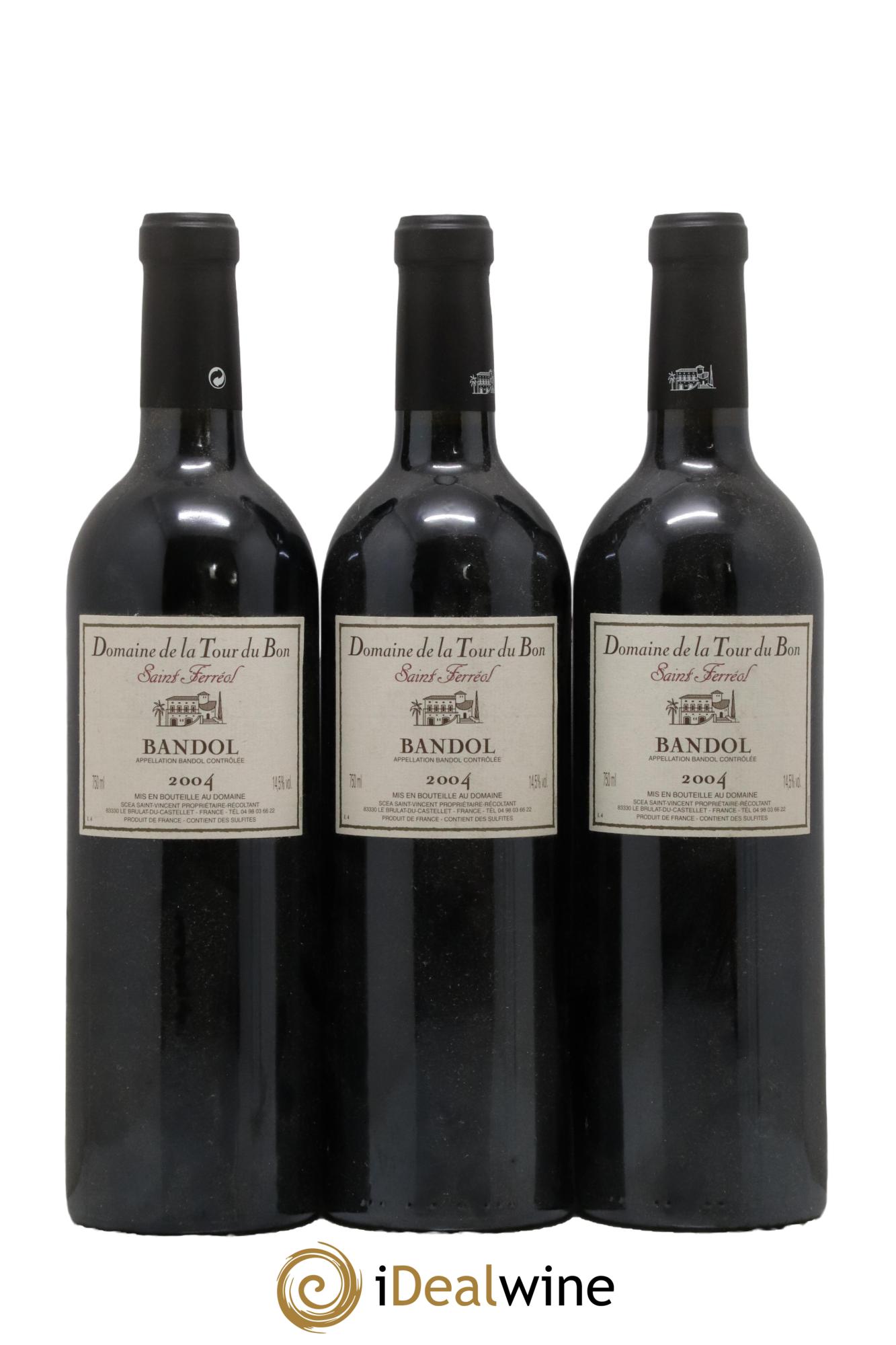 Bandol La Tour du Bon Agnès Henry 2004 - Lot de 3 bouteilles - 0