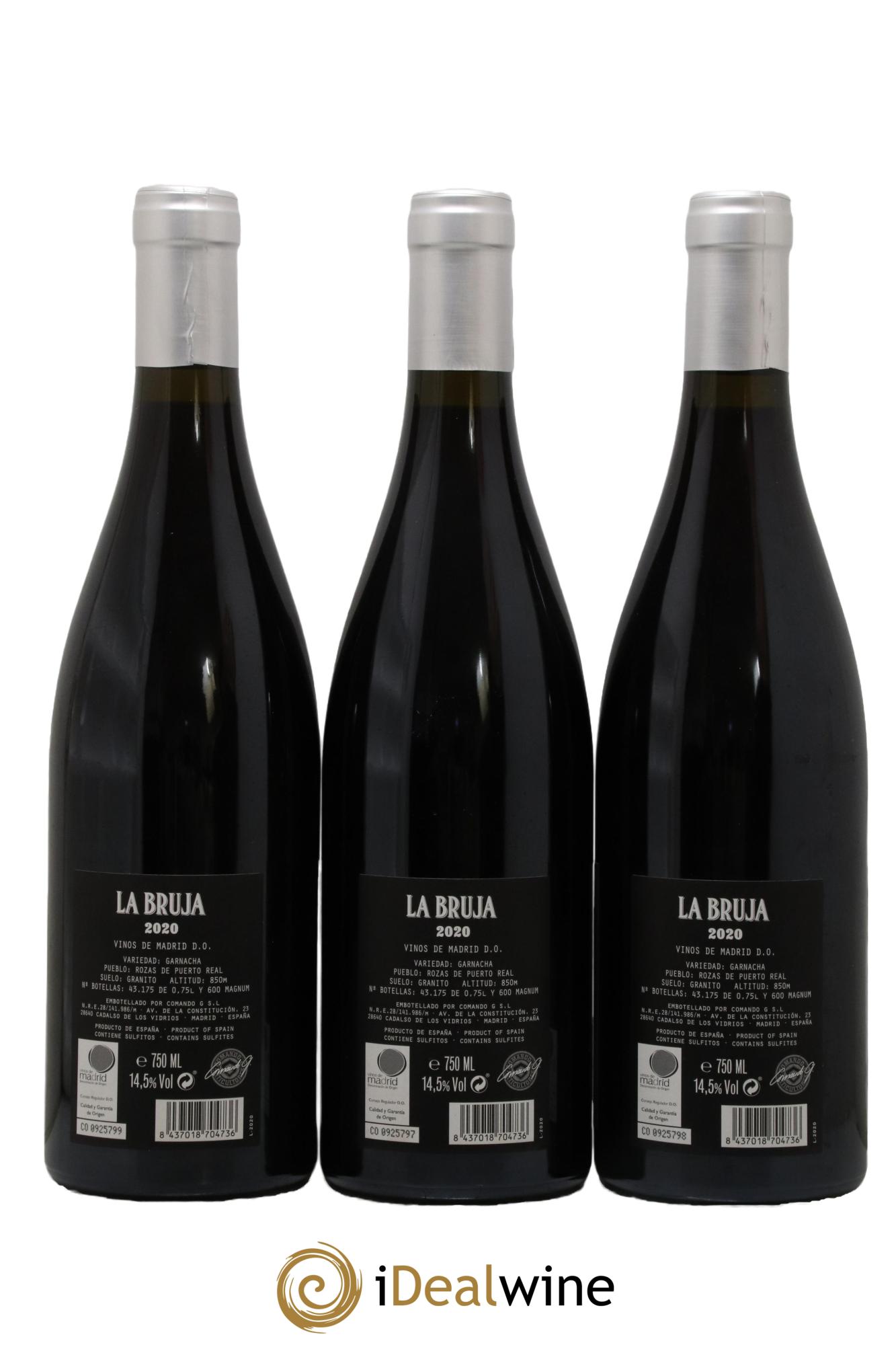 Vinos de Madrid DO Comando G La Bruja de Rozas 2020 - Lot of 3 bottles - 1