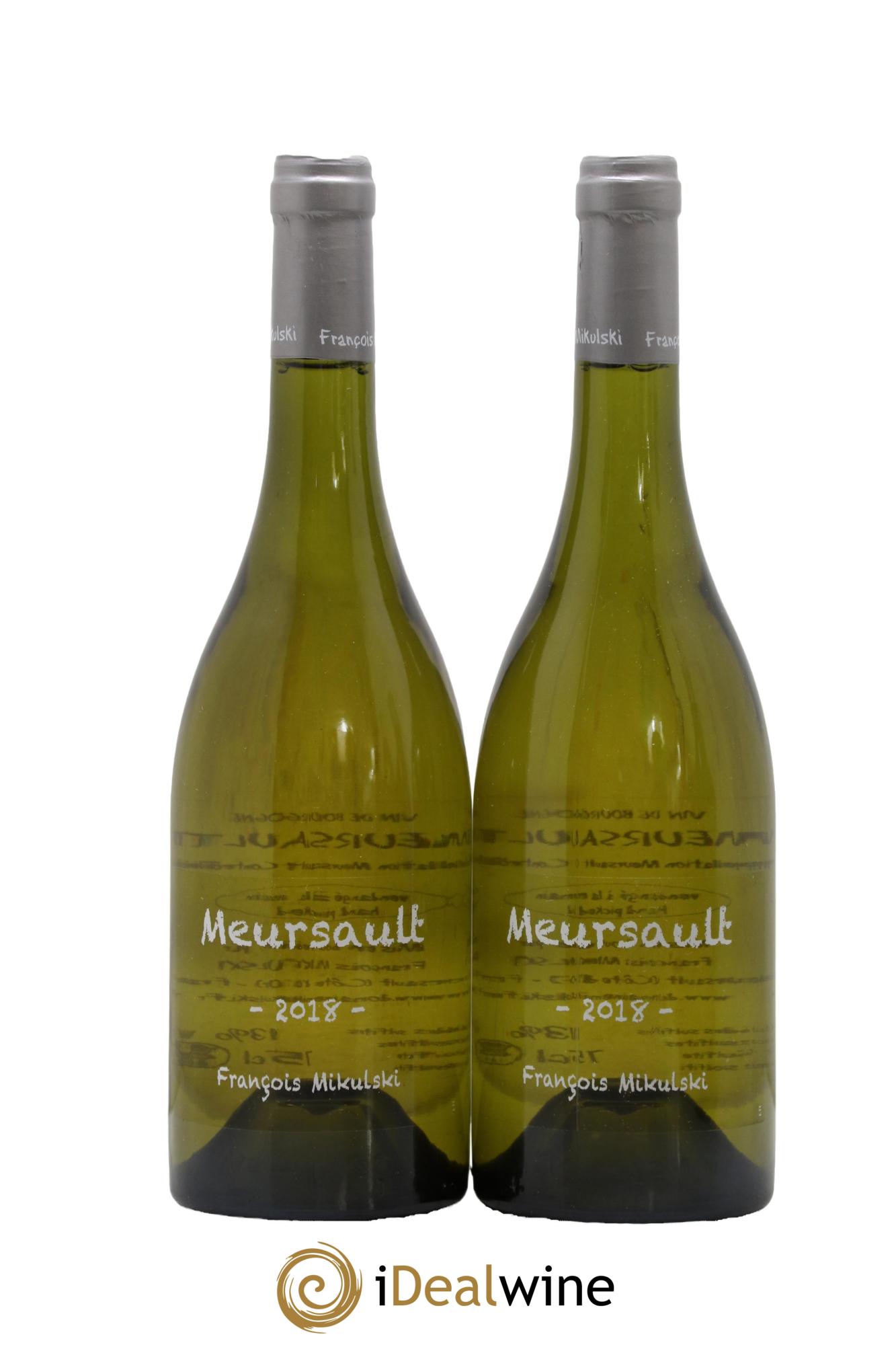 Meursault François Mikulski 2018 - Lot of 2 bottles - 0
