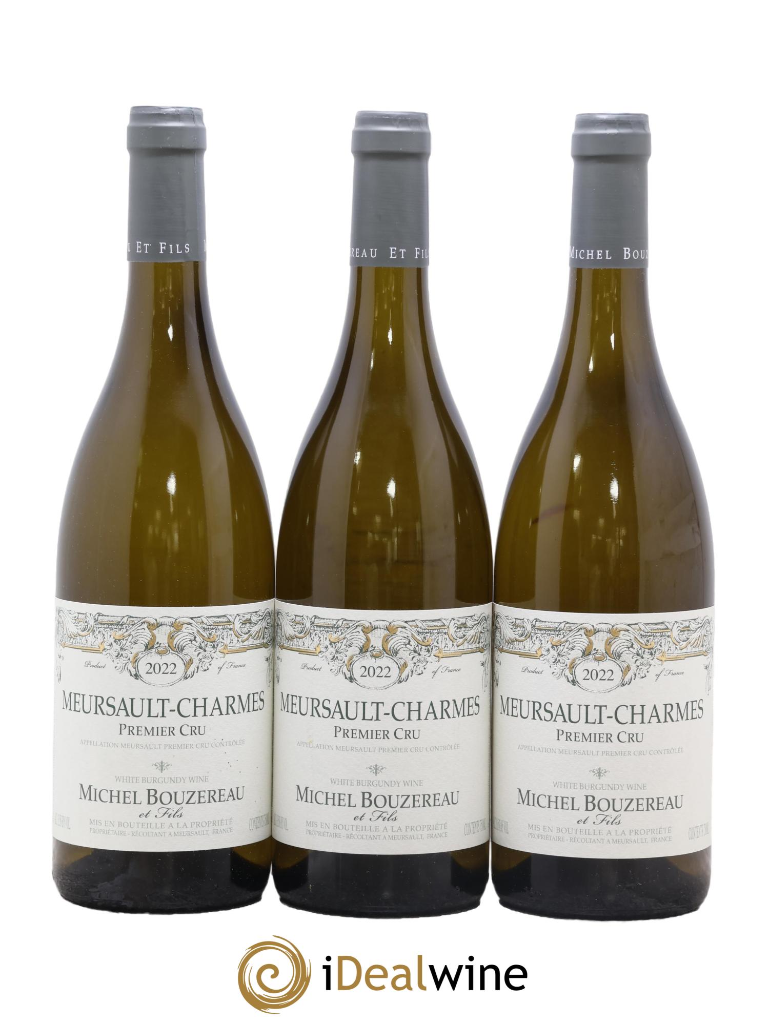 Meursault 1er Cru Les Charmes Michel Bouzereau et Fils (Domaine) 2022 - Posten von 3 Flaschen - 0