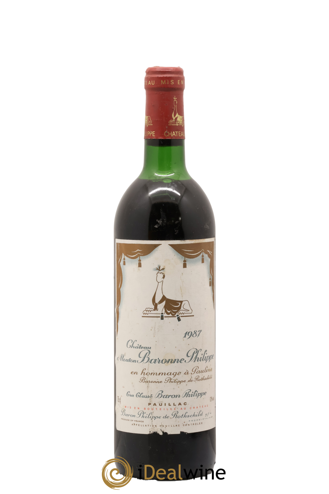 Pauillac Château Mouton Baronne Philippe 1987 - Lot of 1 bottle - 0