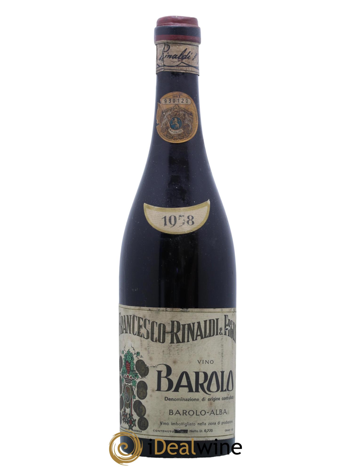Barolo DOCG Francesco Rinaldi 1958 - Lotto di 1 bottiglia - 0