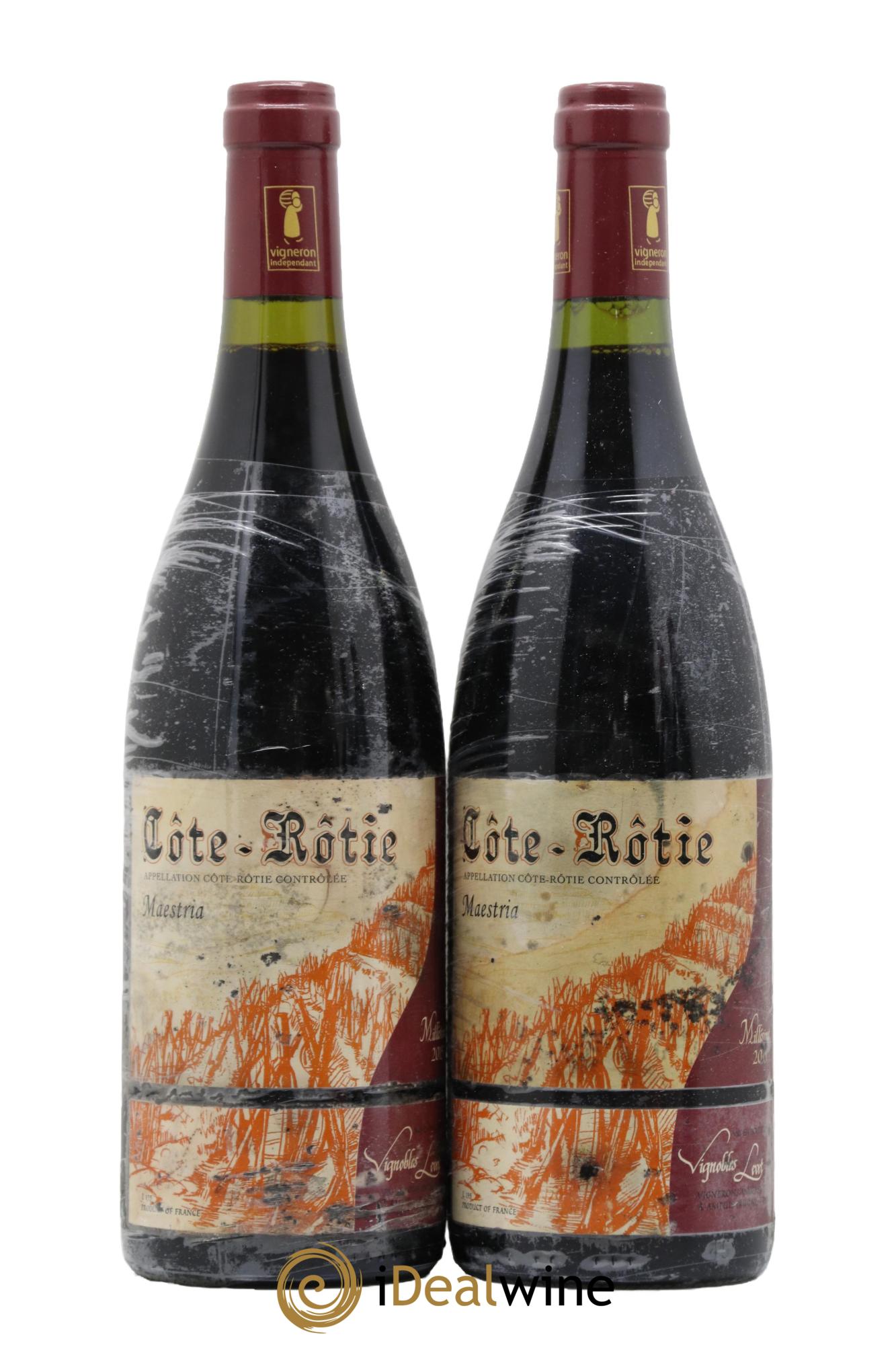 Côte-Rôtie Maestria Vignobles Levet 2015 - Lot de 2 bouteilles - 0