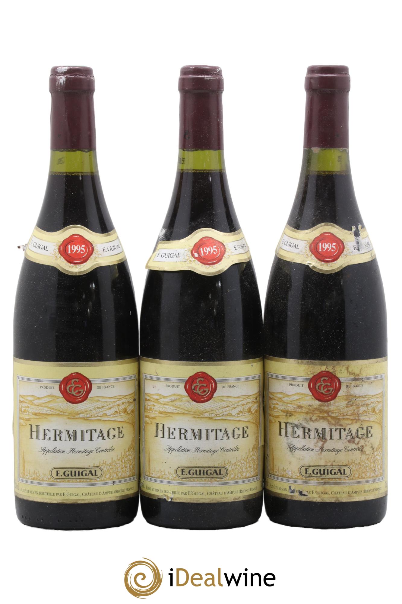 Hermitage Guigal 1995 - Lot de 3 bouteilles - 0
