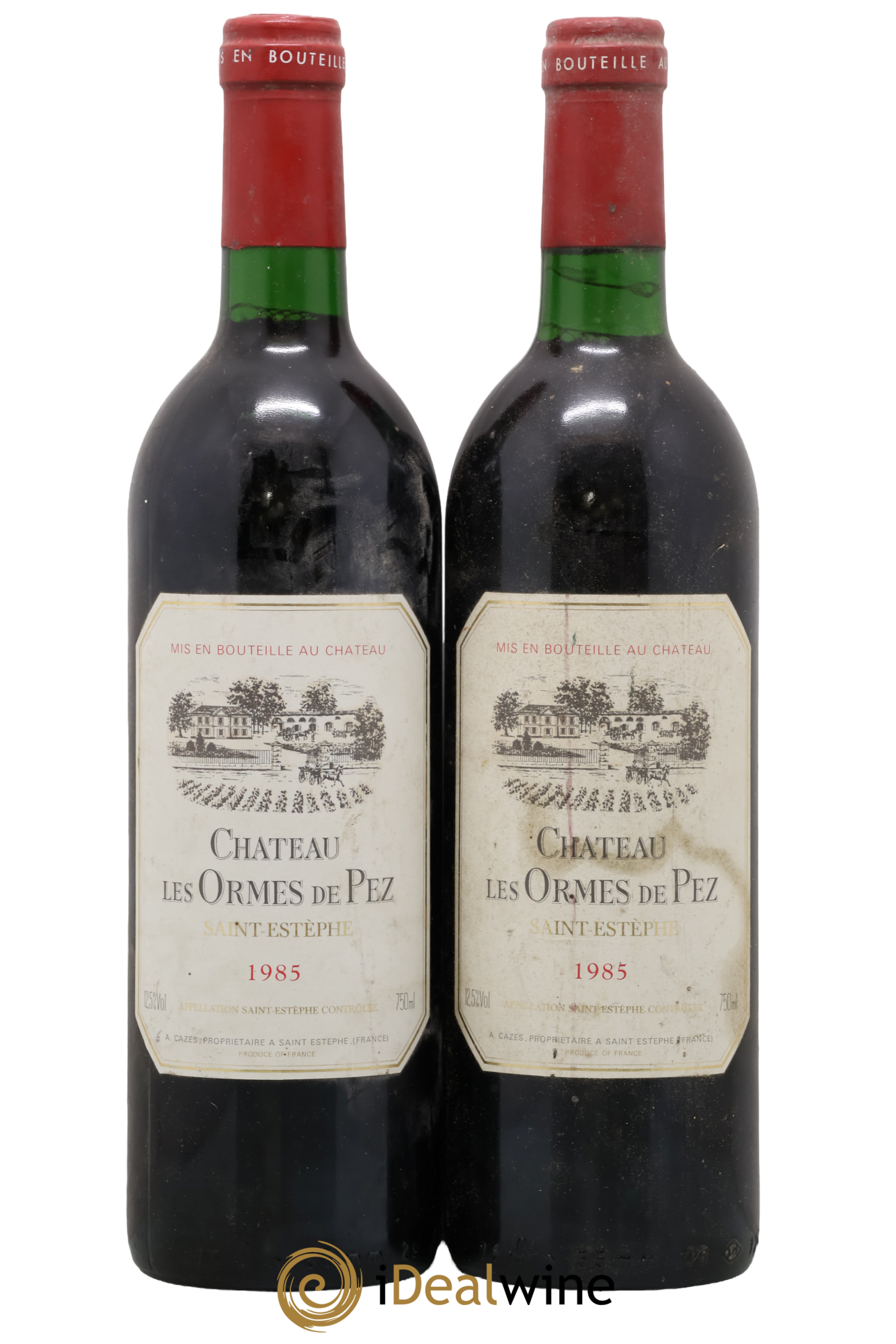 Château les Ormes de Pez 1985 - Lote de 2 botellas - 0