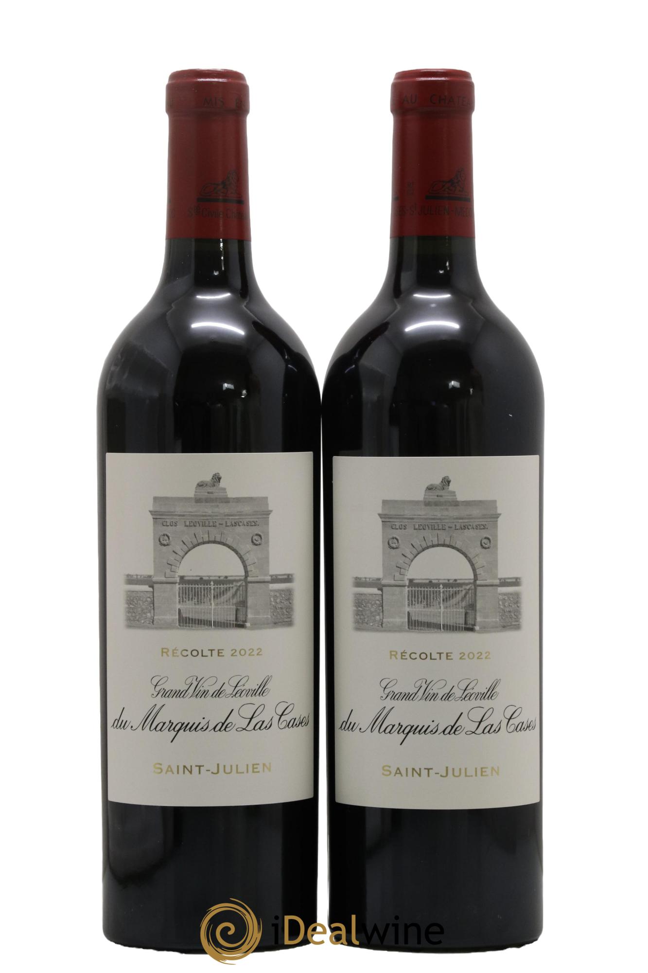 Château Léoville Las Cases 2ème Grand Cru Classé 2022 - Lot de 2 bouteilles - 0