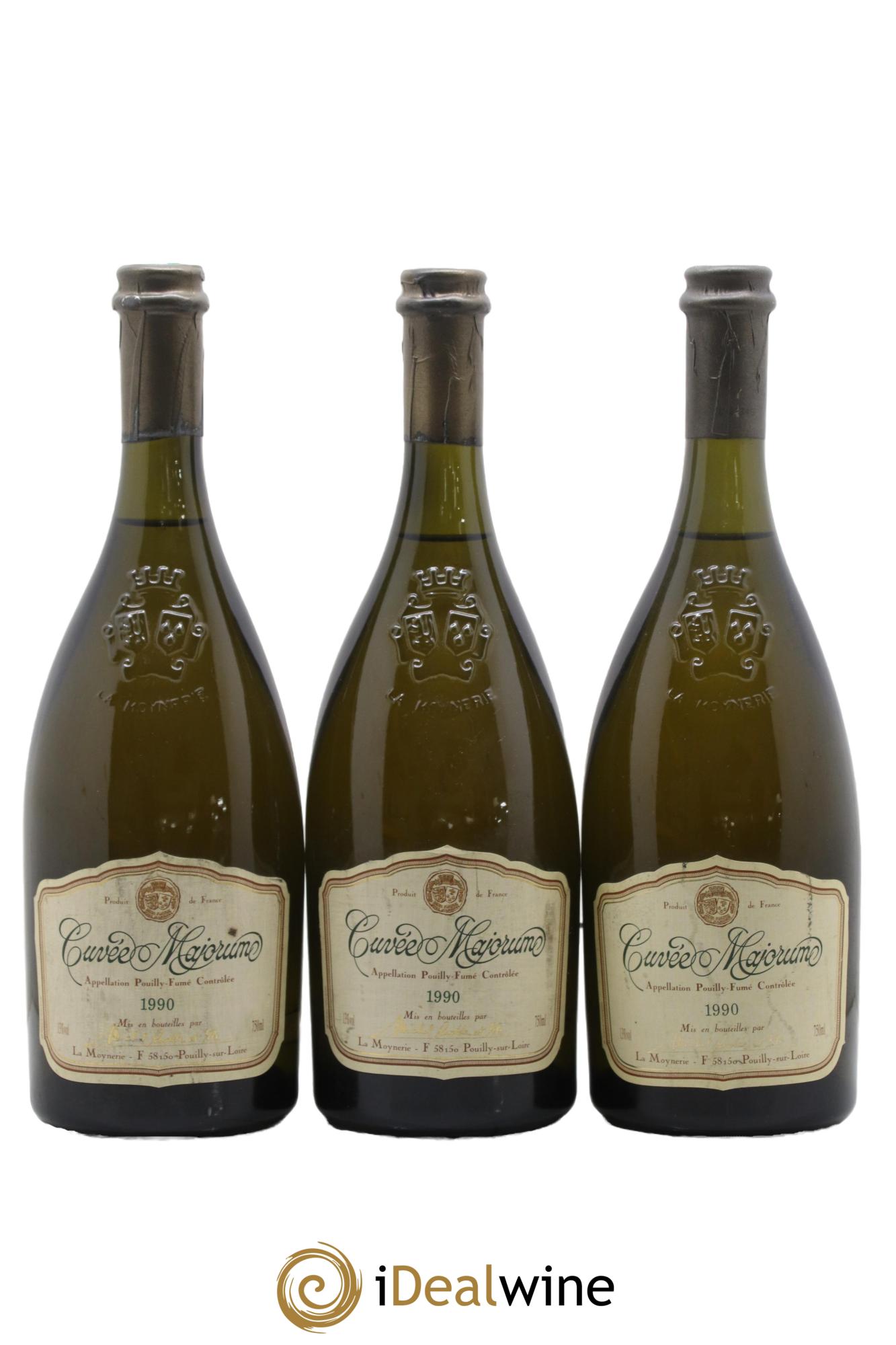 Pouilly-Fumé Majorum Michel Redde & Fils 1990 - Lot de 3 bouteilles - 0