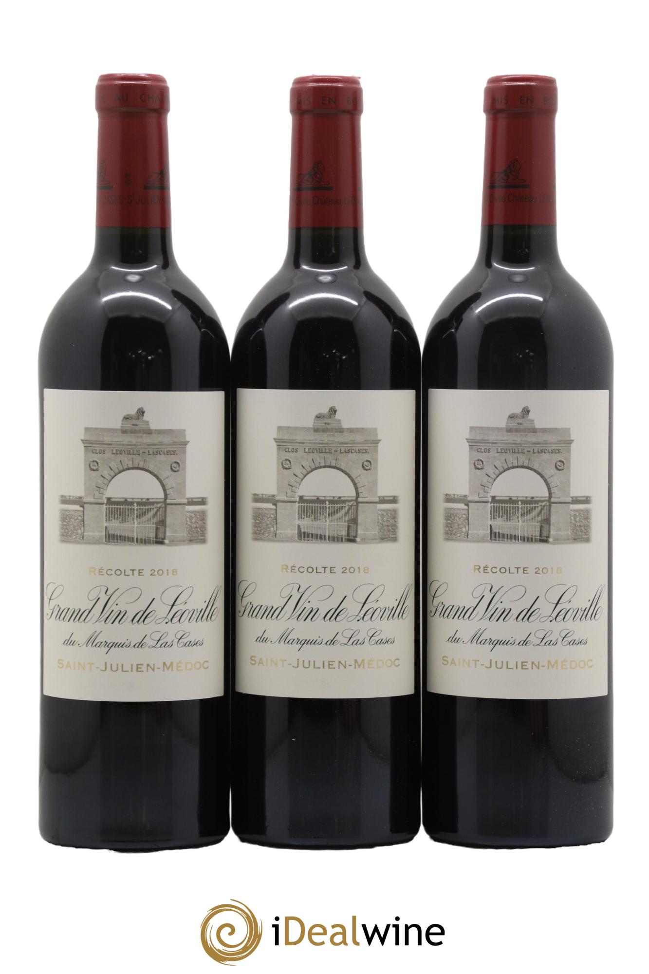 Château Léoville Las Cases 2ème Grand Cru Classé 2018 - Lotto di 6 bottiglie - 1