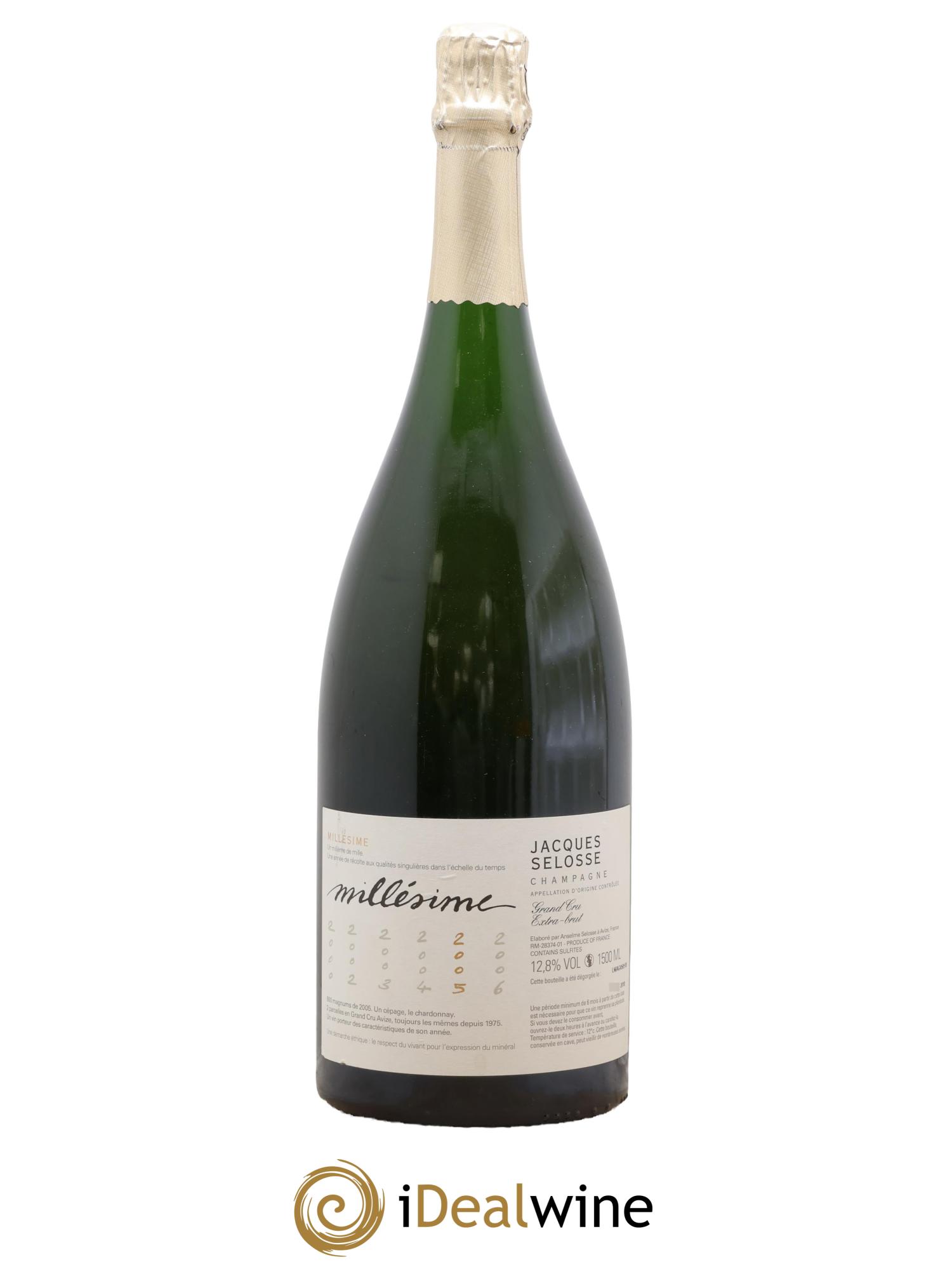 Blanc de Blancs Grand Cru Extra-Brut Jacques Selosse 2005 - Posten von 1 Magnum - 0