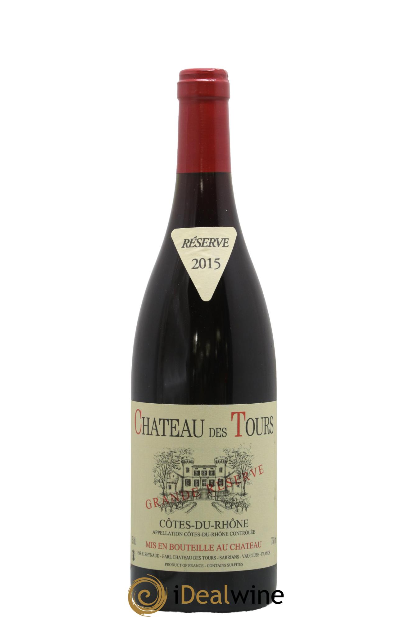 Côtes-du-Rhône Château des Tours Grande Réserve Emmanuel Reynaud 2015 - Lot de 1 bouteille - 0
