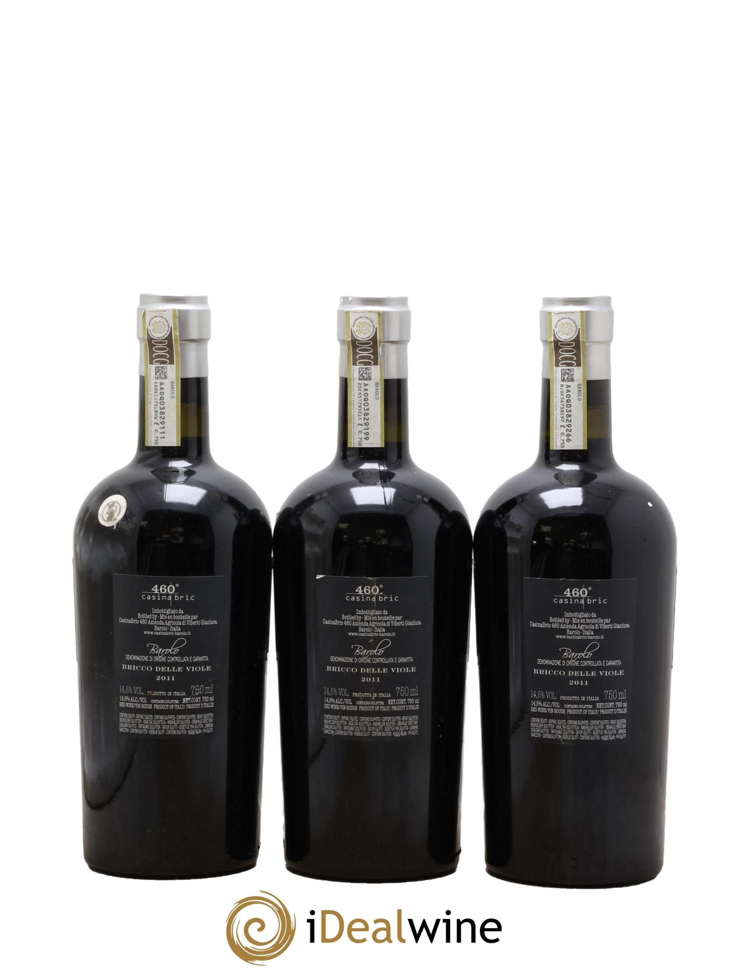 Barolo DOCG Bricco Delle Viole 460 Casina 2011 - Lotto di 3 bottiglie - 1