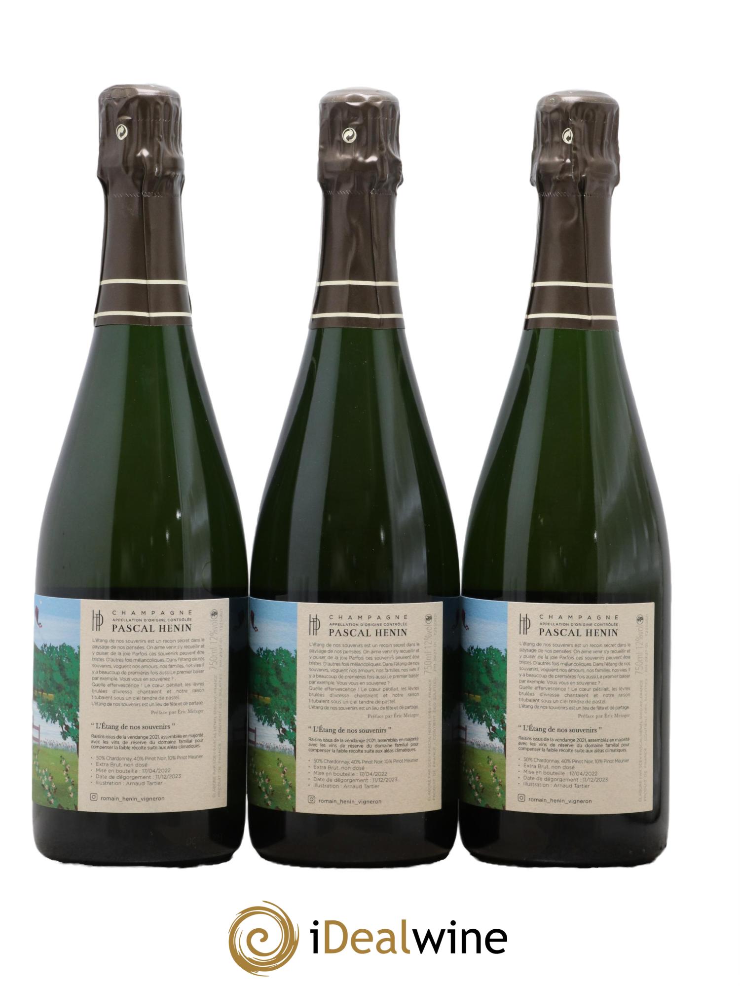 L'Etang de nos Souvenirs Romain Henin - Lot de 3 bouteilles - 1