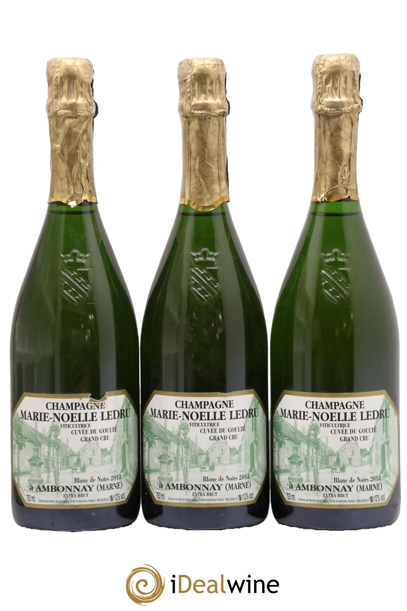 Cuvée du Goulté Blanc de Noirs Marie-Noëlle Ledru 2013 - Lot de 3 bouteilles - 0