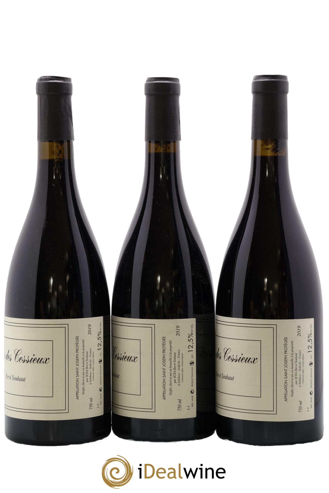 Saint-Joseph Clos des Cessieux Hervé Souhaut - Domaine Romaneaux-Destezet 2019 - Lotto di 3 bottiglie - 1