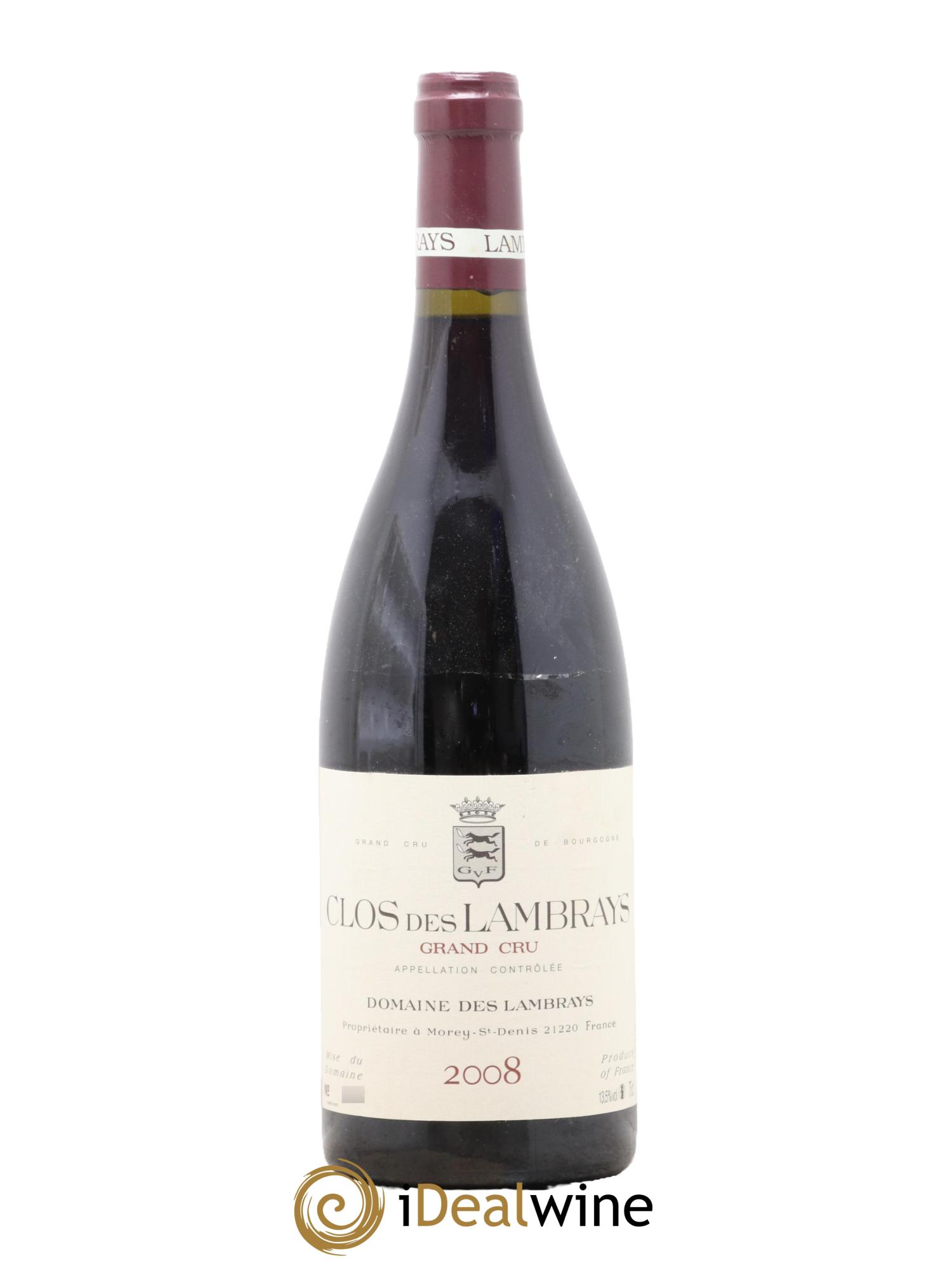 Clos des Lambrays Grand Cru Domaine des Lambrays 2008 - Lot de 1 bouteille - 0