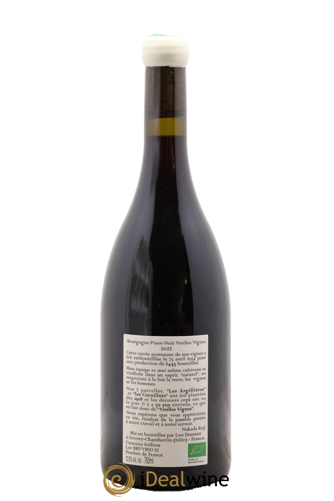Bourgogne Vieilles Vignes Koji et Jae Hwa 2022 - Lot de 1 bouteille - 1